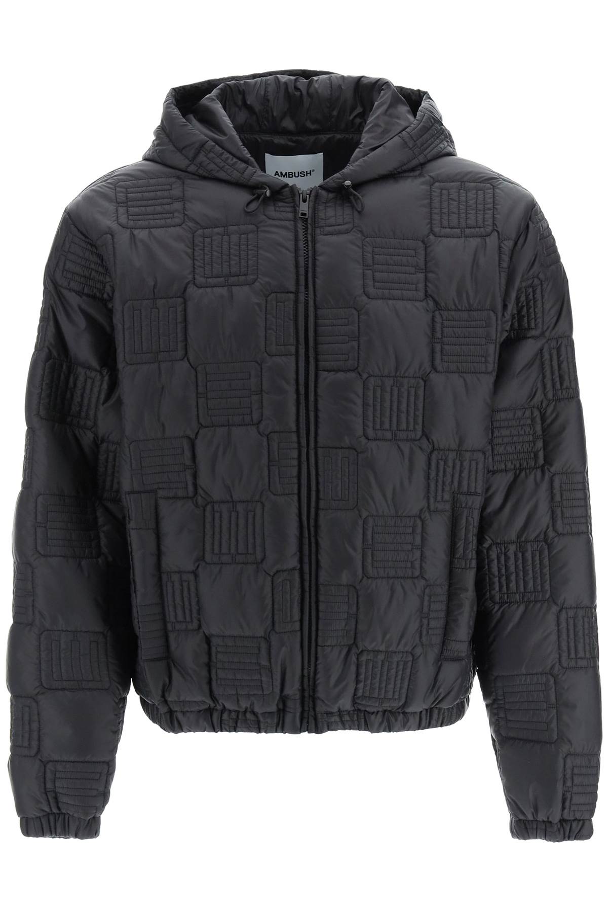 Monogram Quilted Nylon Jacket In Black