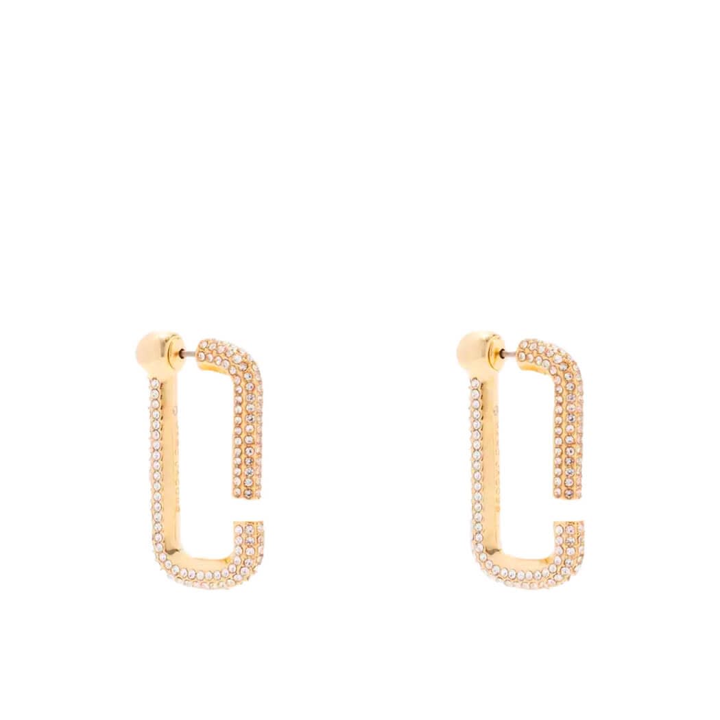 Marc Jacobs The J Marc Crystal Embellished Hoops In Gold | ModeSens