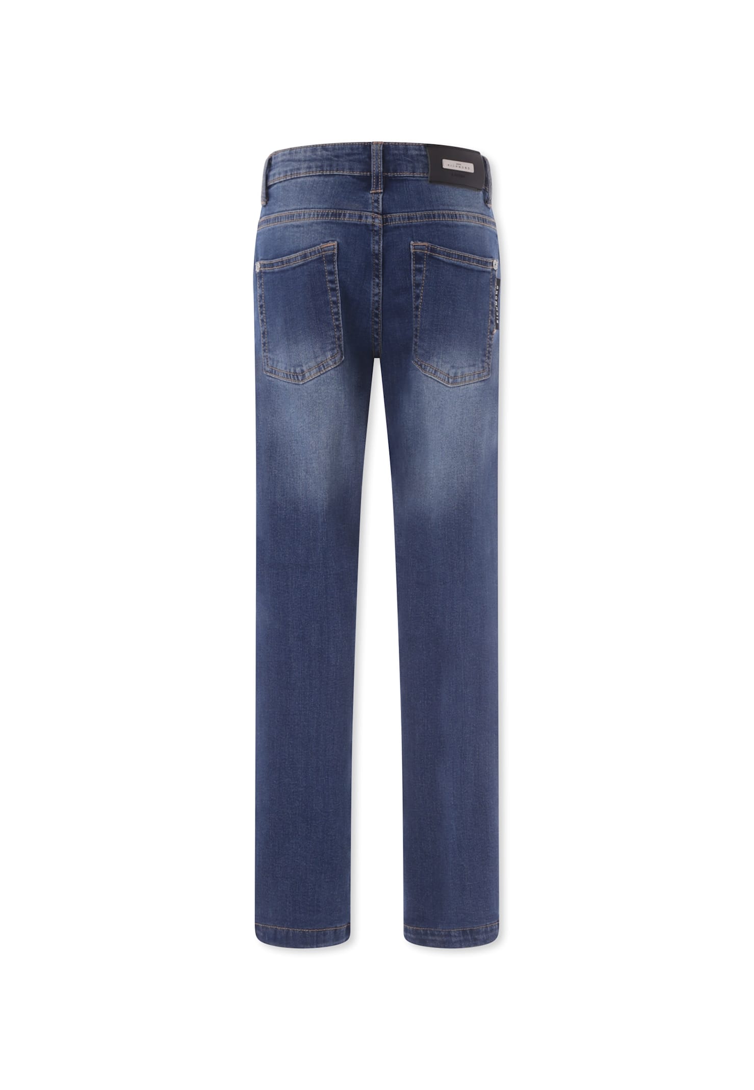 Richmond Denim Jeans For Boy With Logo In Blue