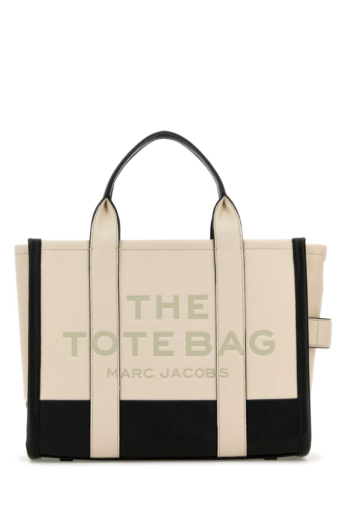 Shop Marc Jacobs Two-tone Leather Medium The Tote Bag Shopping Bag In 112