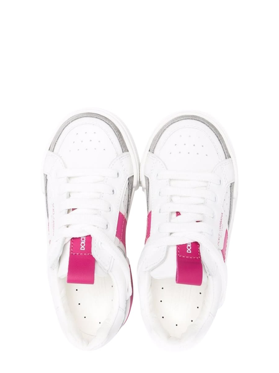 Dolce & Gabbana Sneaker Bassa Allacciata In White