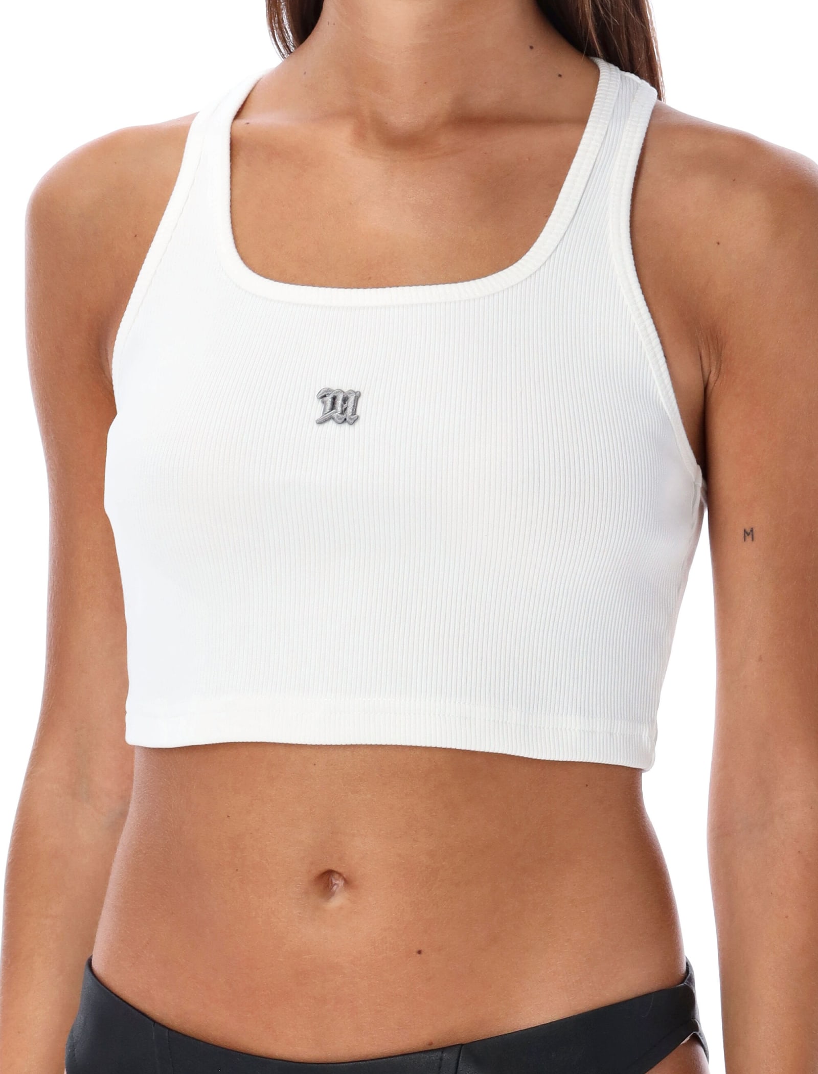 Misbhv White 'm' Tank Top In White