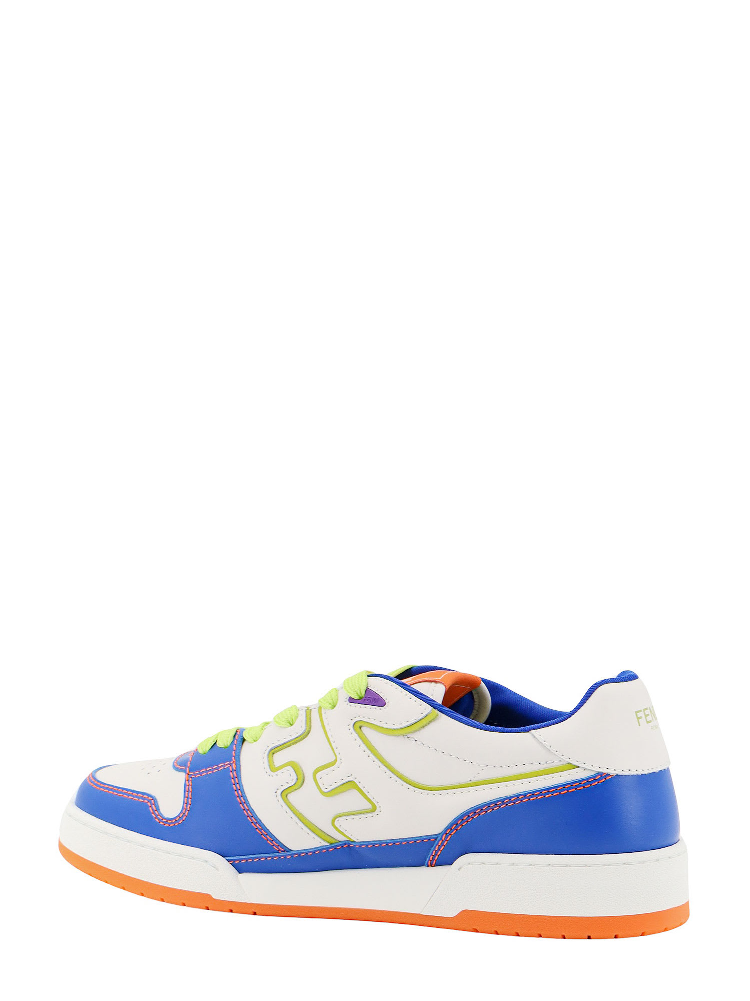 Shop Fendi Match Sneakers In Bluette Bianco