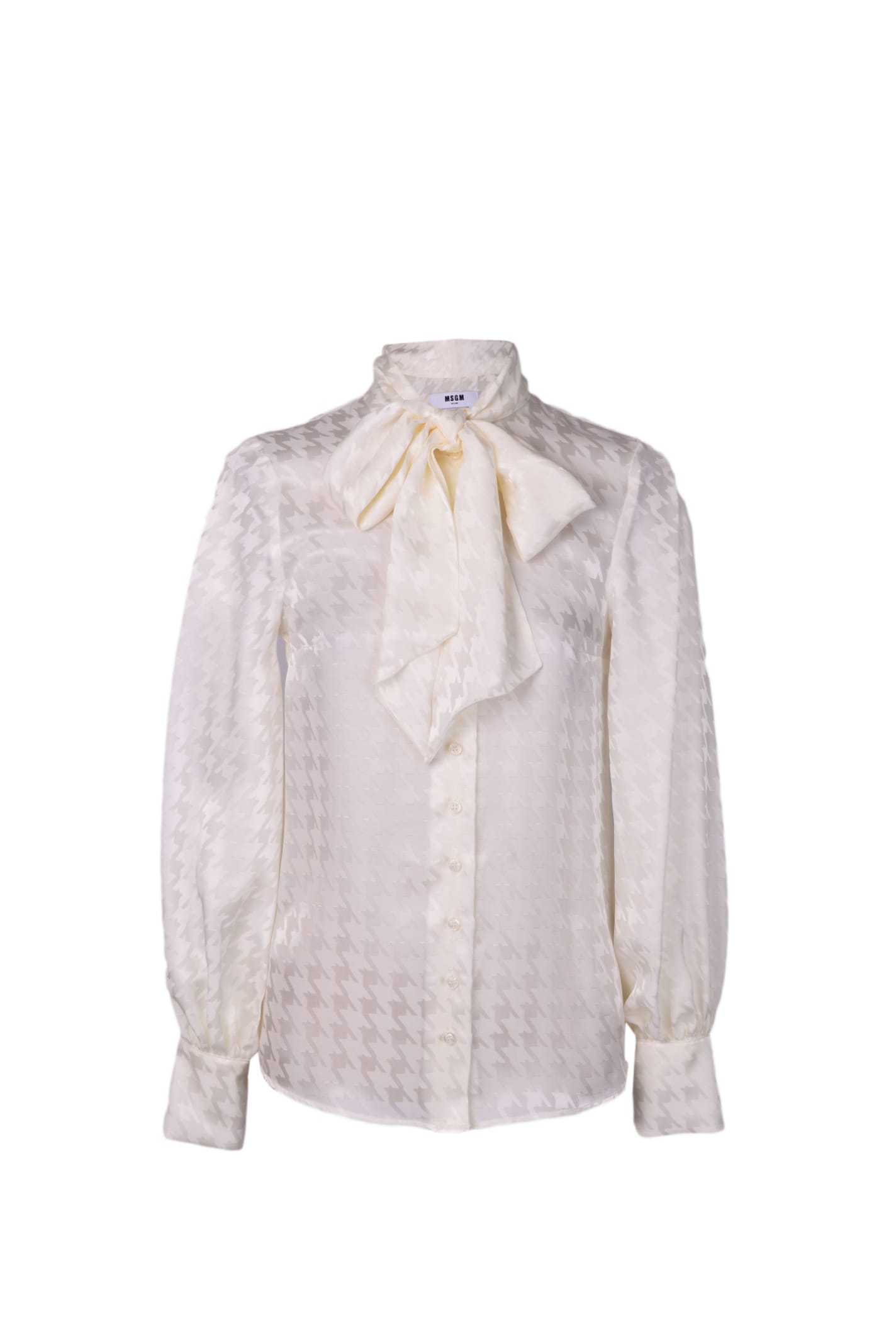 Shop Msgm Shirt In Off White