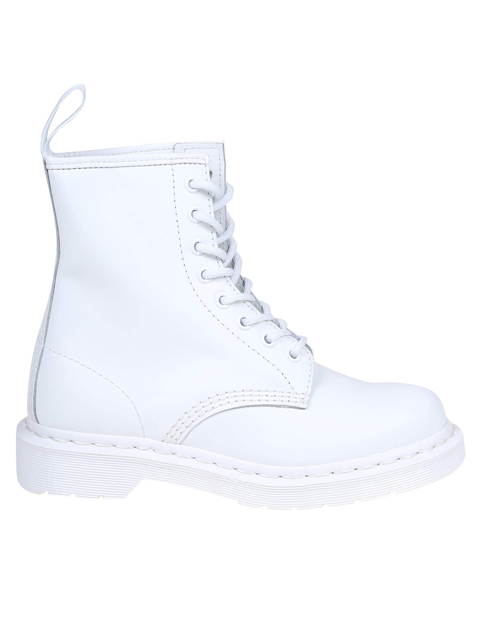 Dr. Martens Dr. martens Mono Smooth Boots In White Leather
