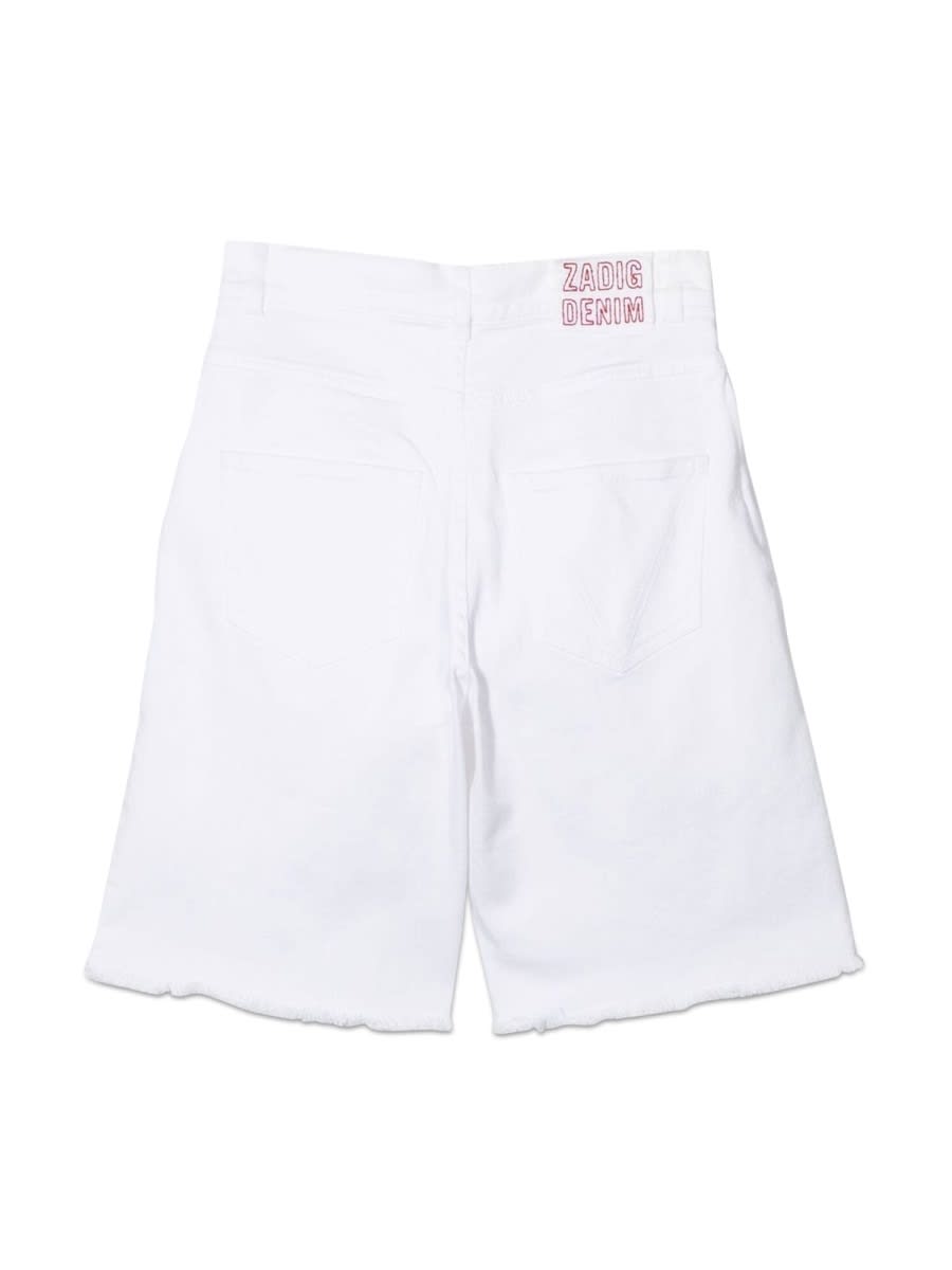 Shop Zadig & Voltaire Bermuda In White