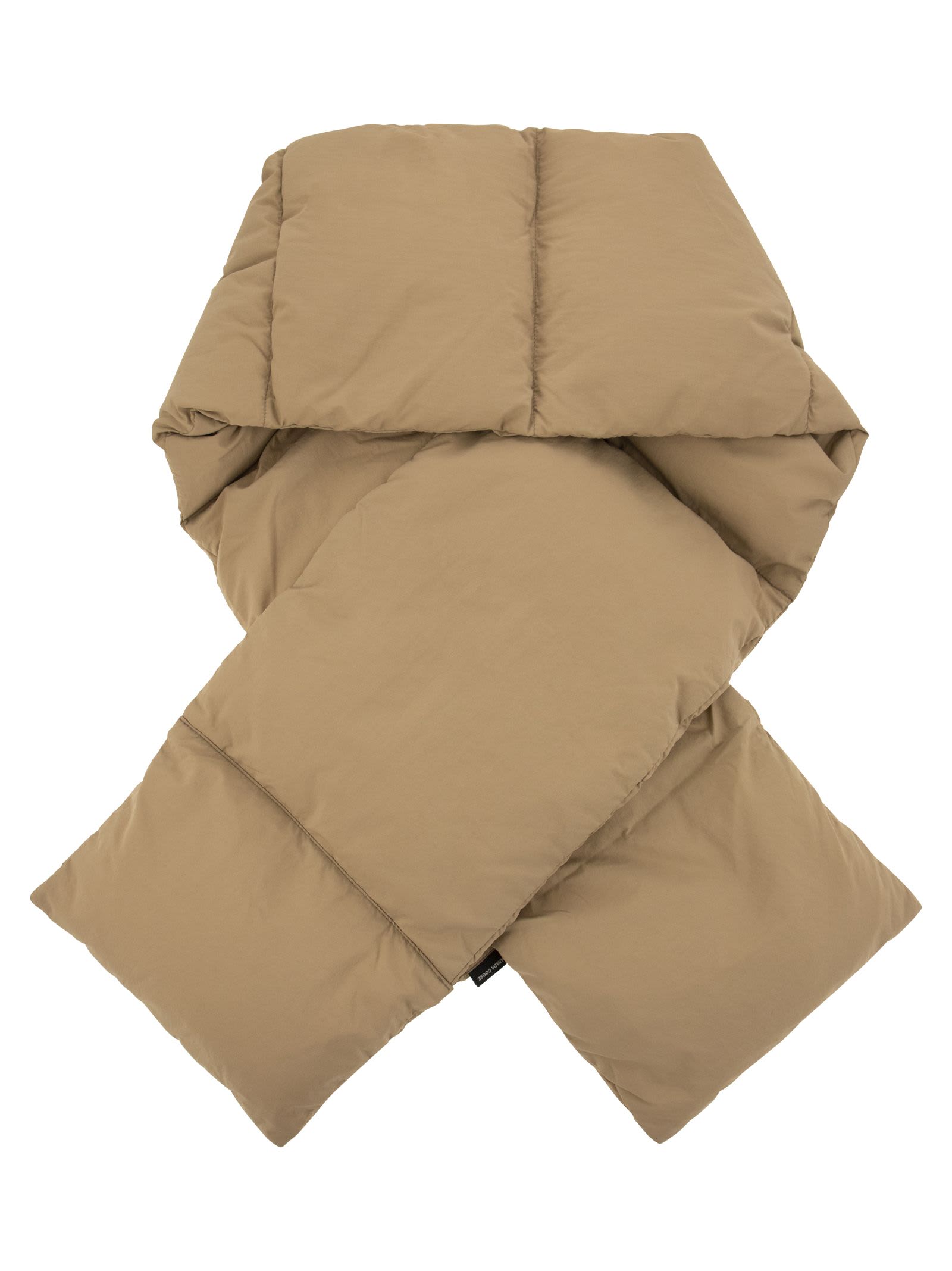 Shop Canada Goose Padded Scarf In Beige