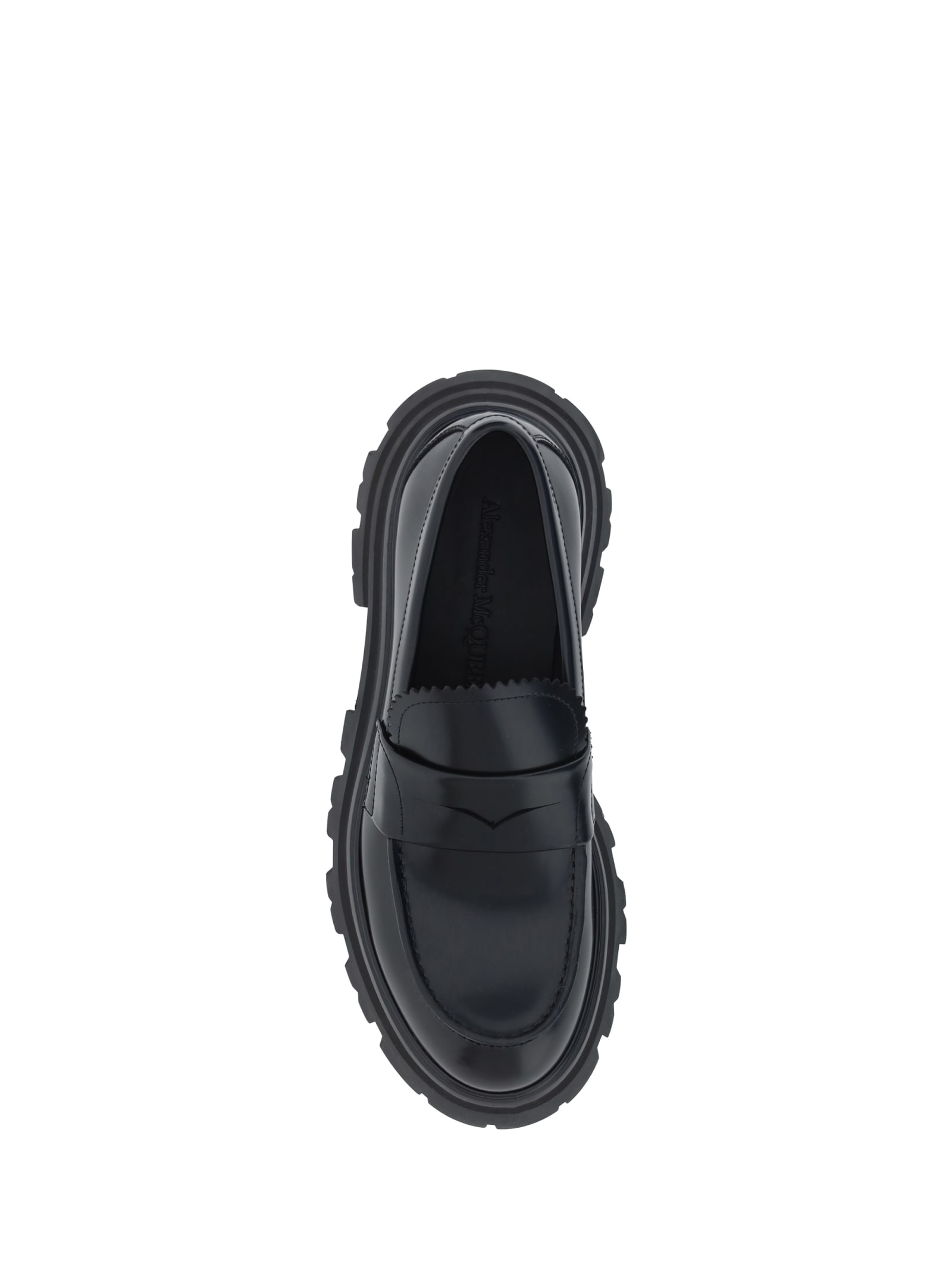 Shop Alexander Mcqueen Loafers In Black