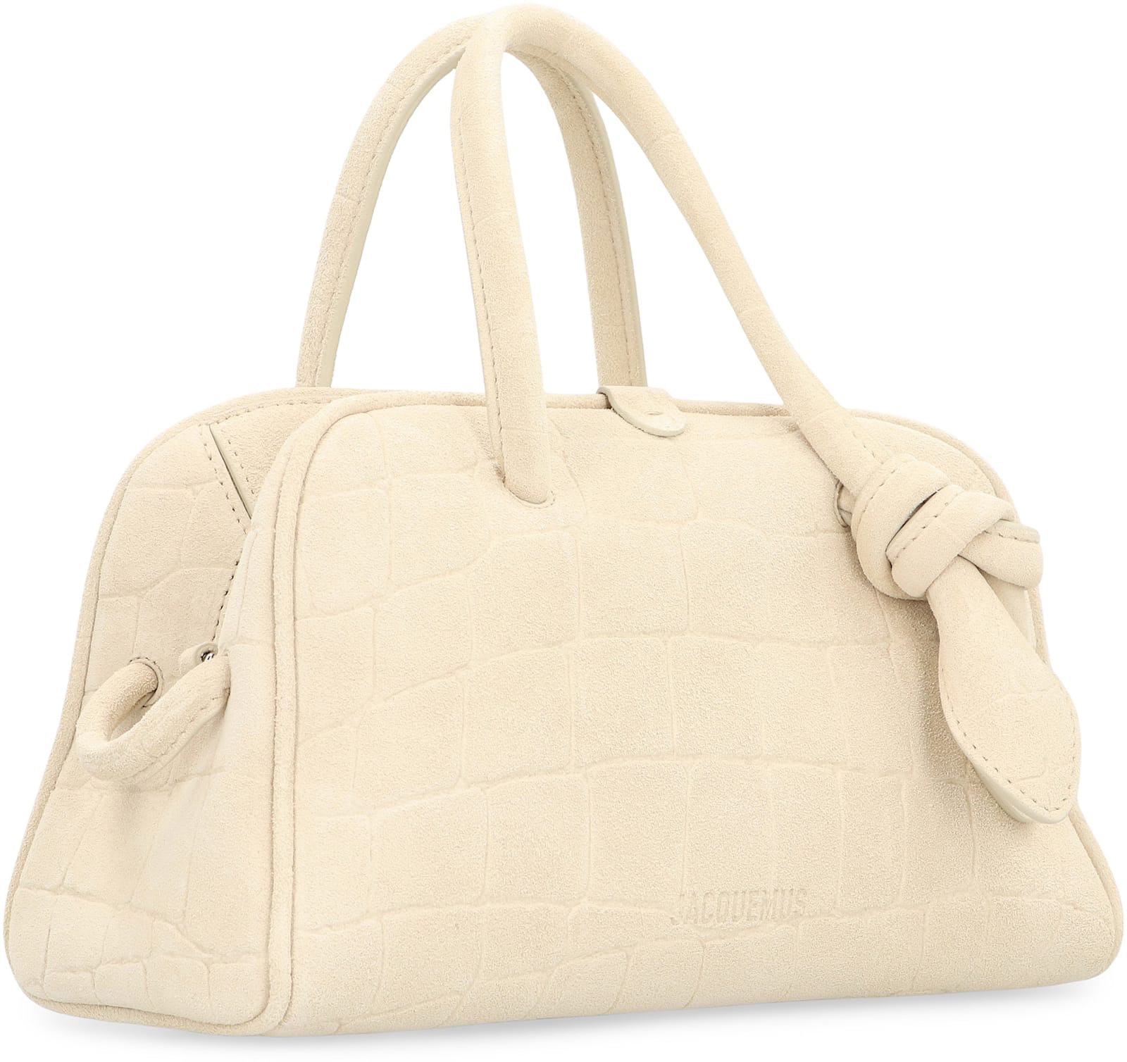 Jacquemus Borsa Le Petit Turismo In Scamosciato Leather In Neutral