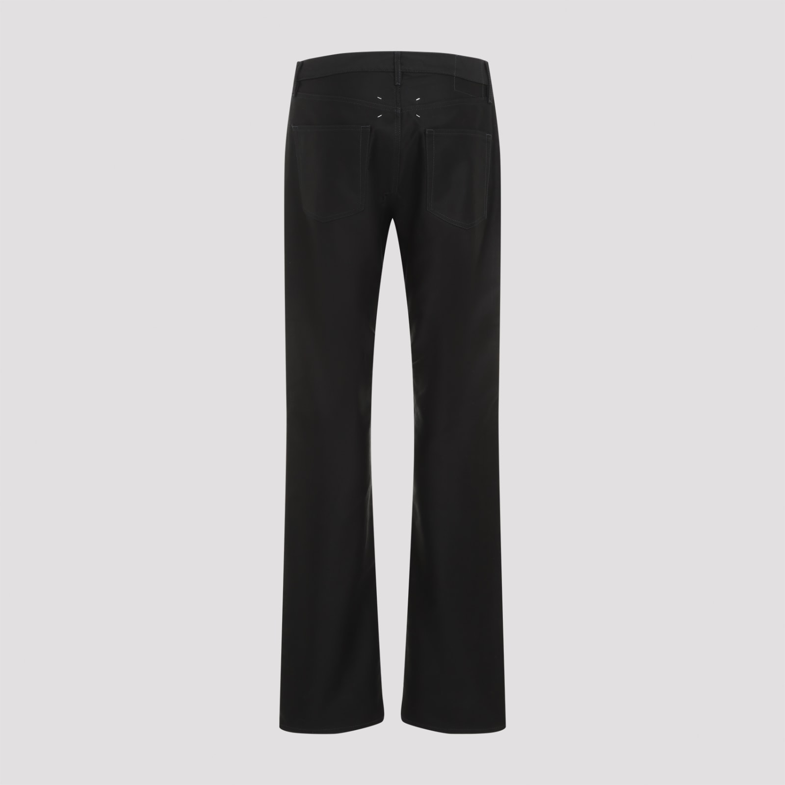 Shop Maison Margiela Denim Pants 5 Pockets In Black