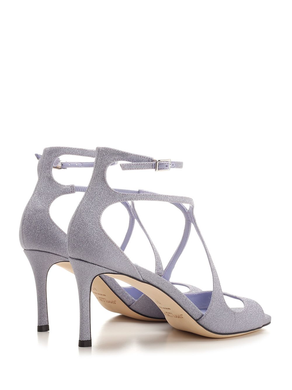 Shop Jimmy Choo Azia 75 Sandals In Violet