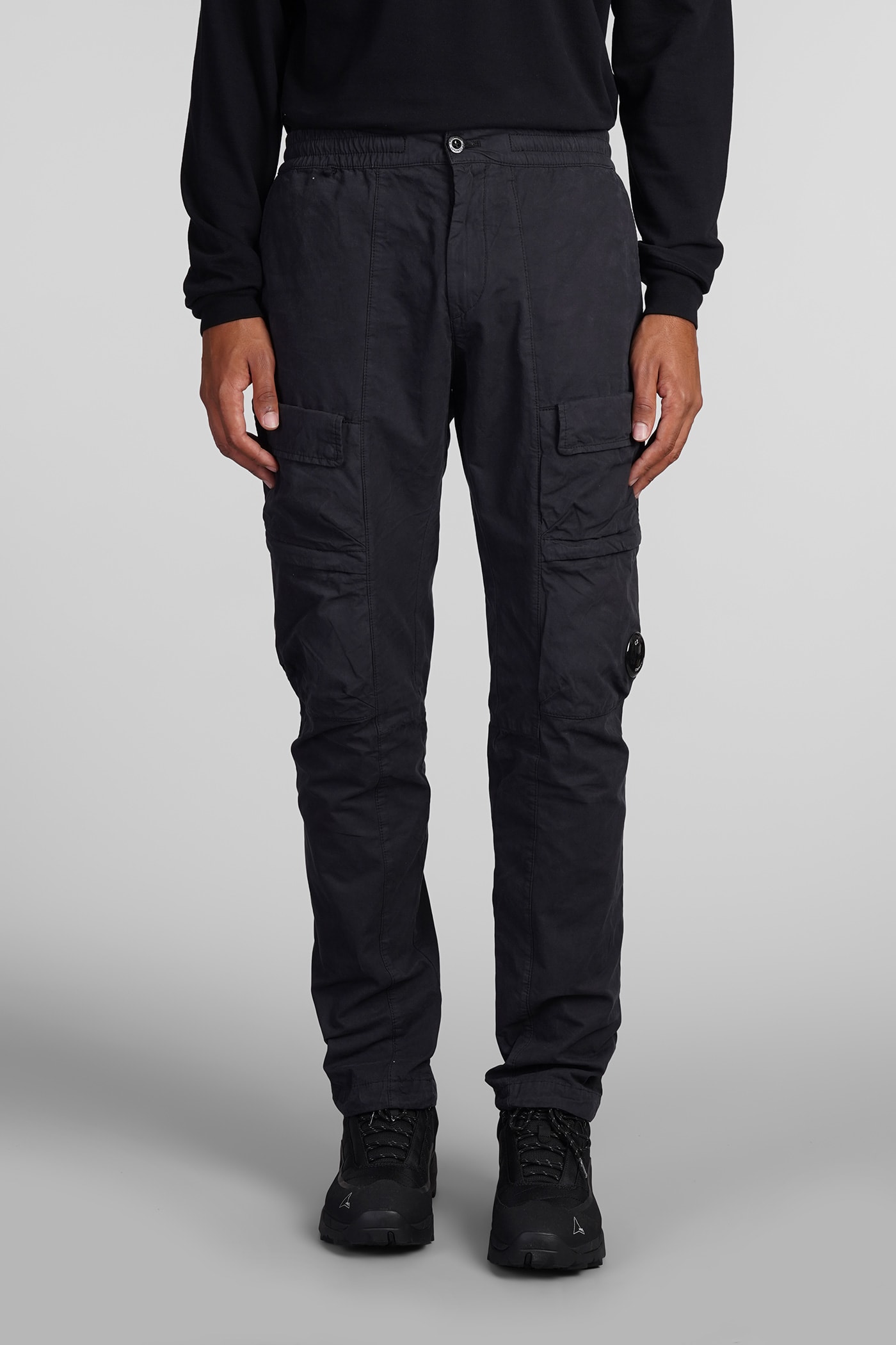 C. P. Company Pants In Black Cotton