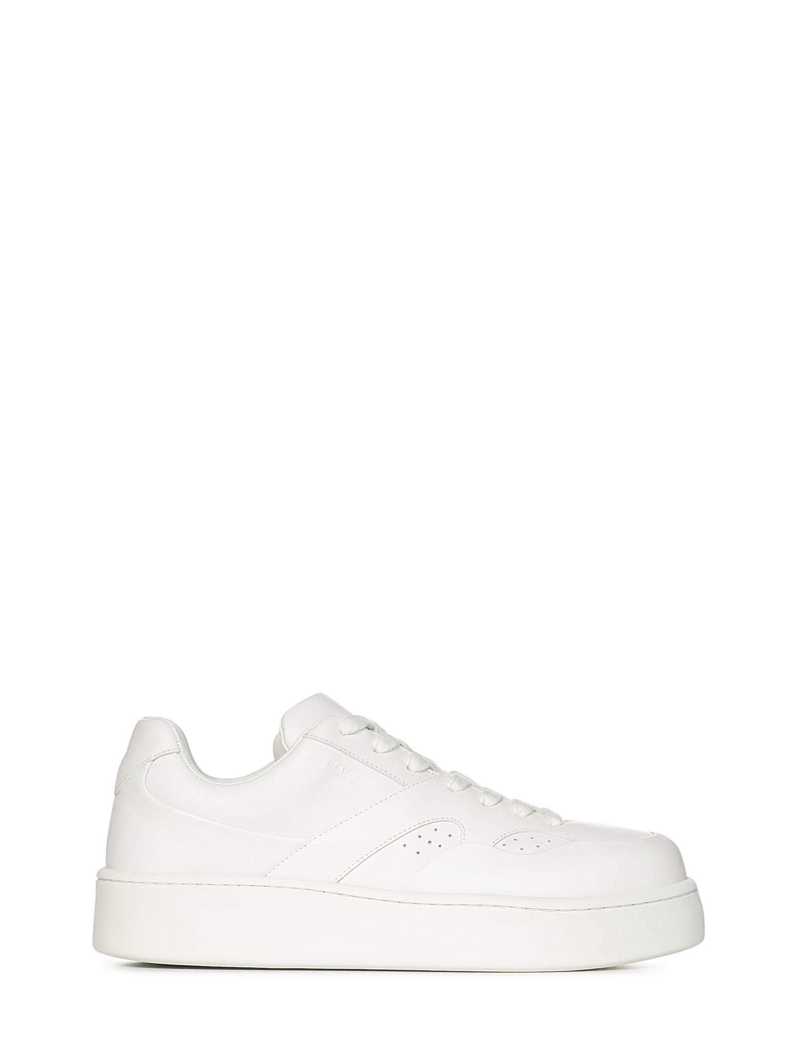 Shop Jil Sander Sporty Sneakers In White