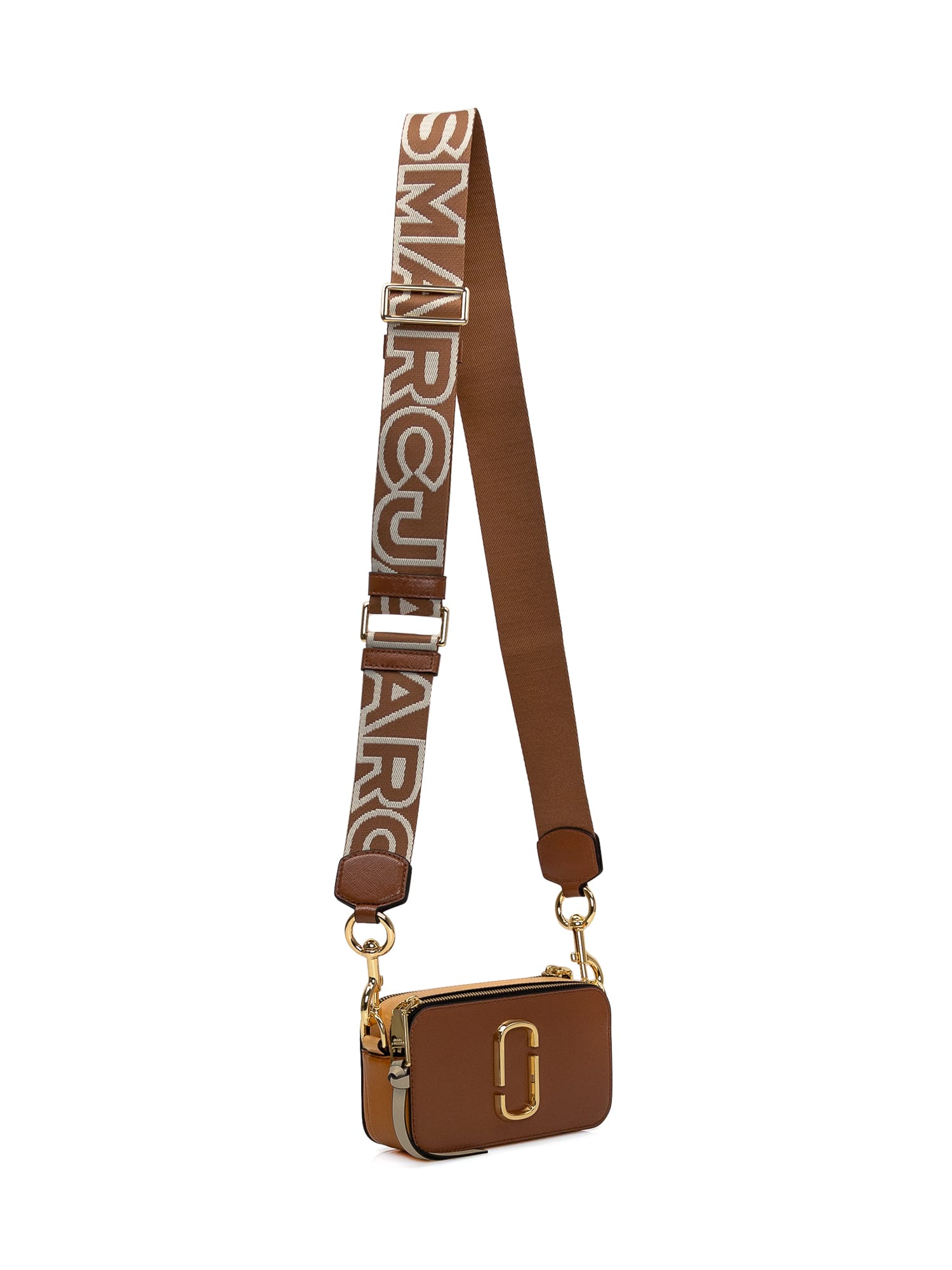 Marc Jacobs Snapshot Bag In Argan Color Leather in Brown