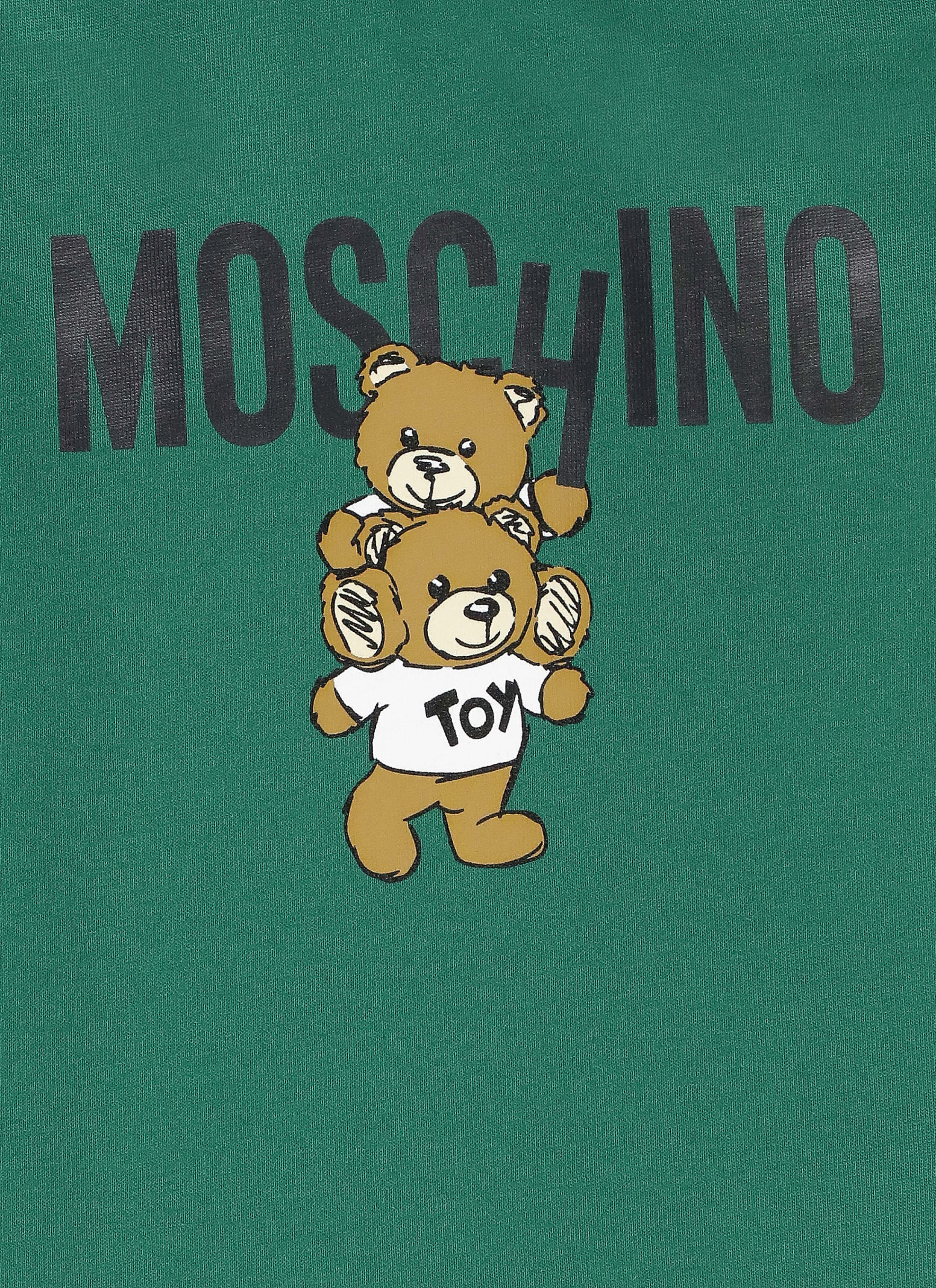 Shop Moschino Teddy Bear T-shirt In Green