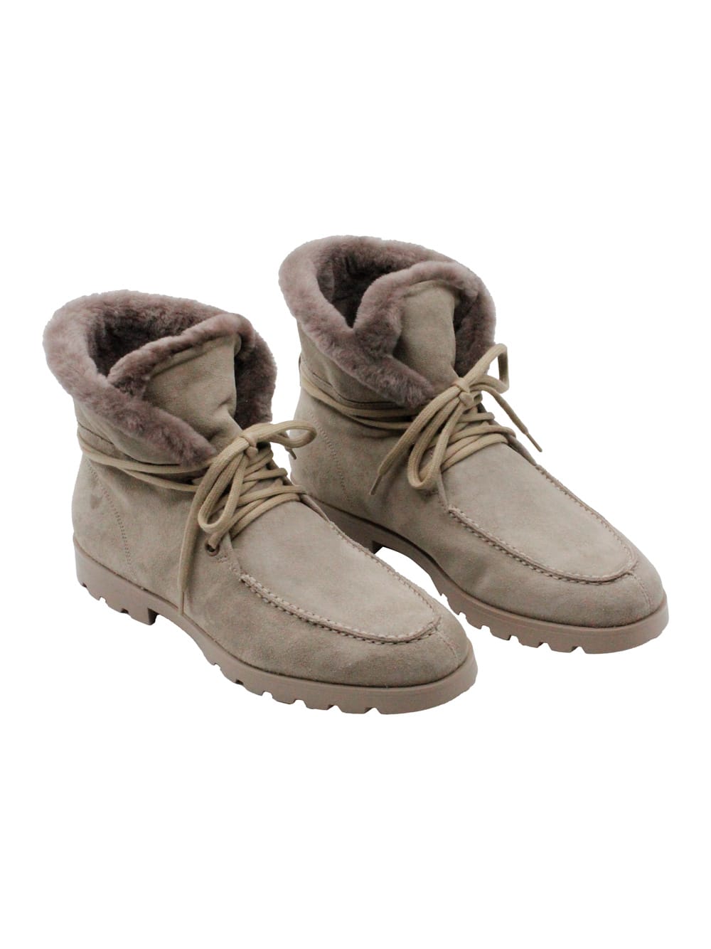 Santoni Suede Detroit Boots In Multi