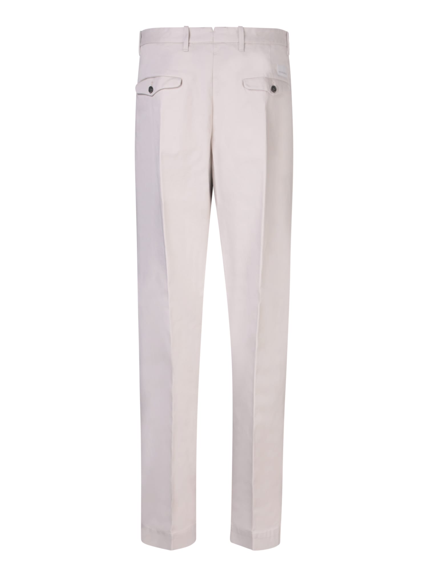 Shop Nine In The Morning Wide Leg Trousers In Cream In White