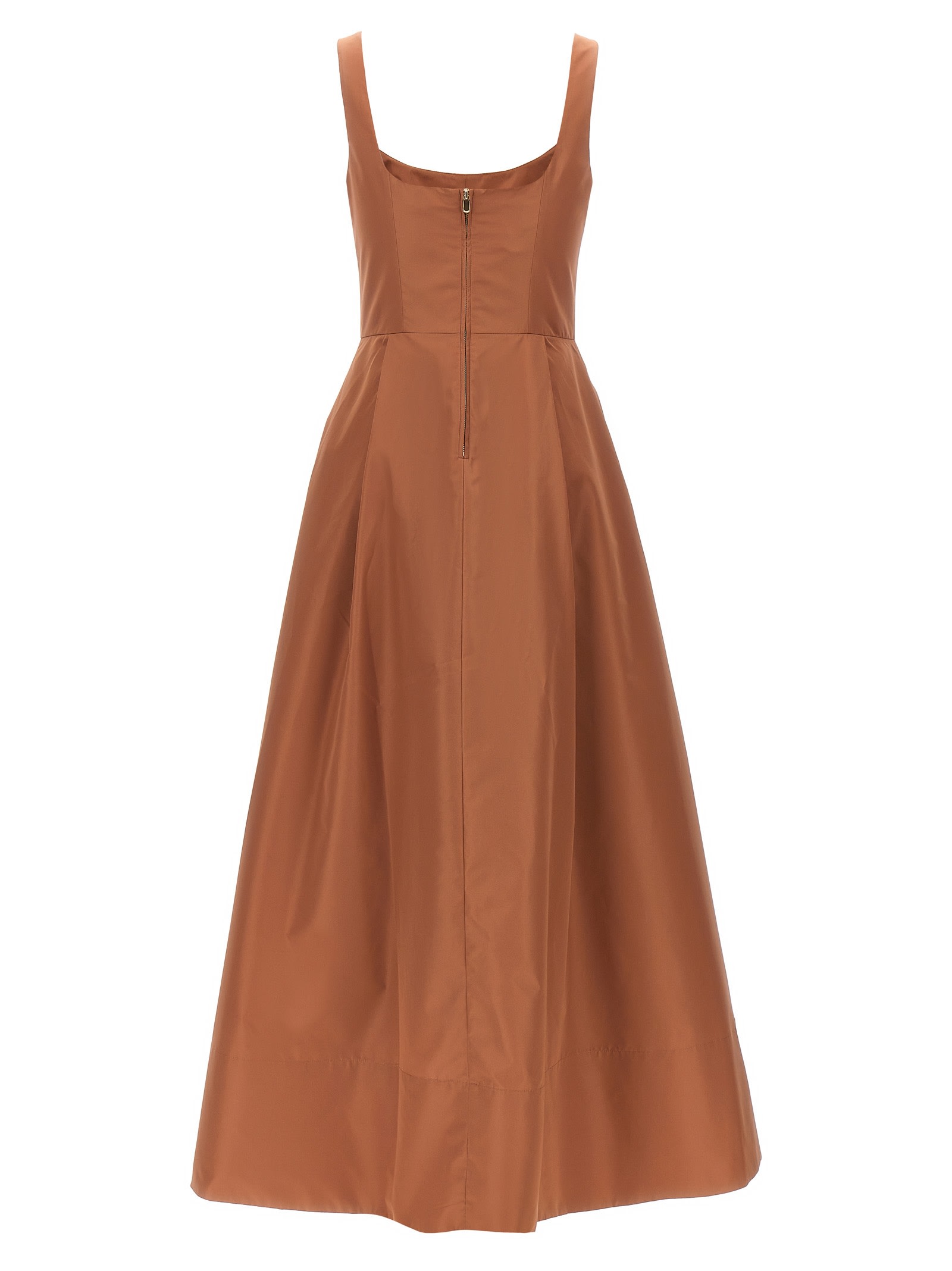 Shop Pinko Champagne Dress In Brown