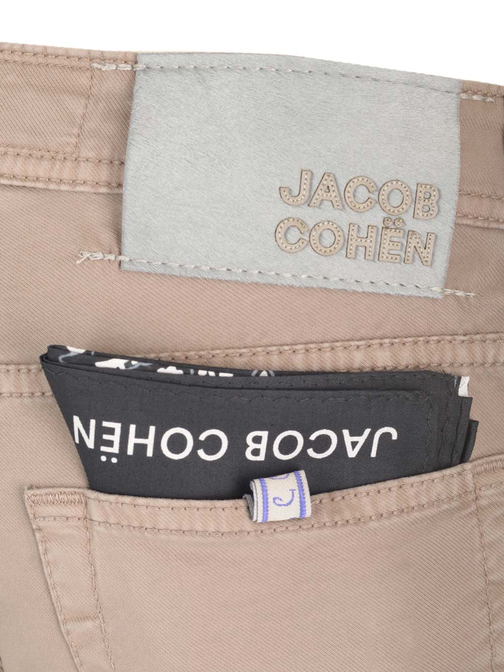 Shop Jacob Cohen Cotton Twill Nick Trousers In Beige