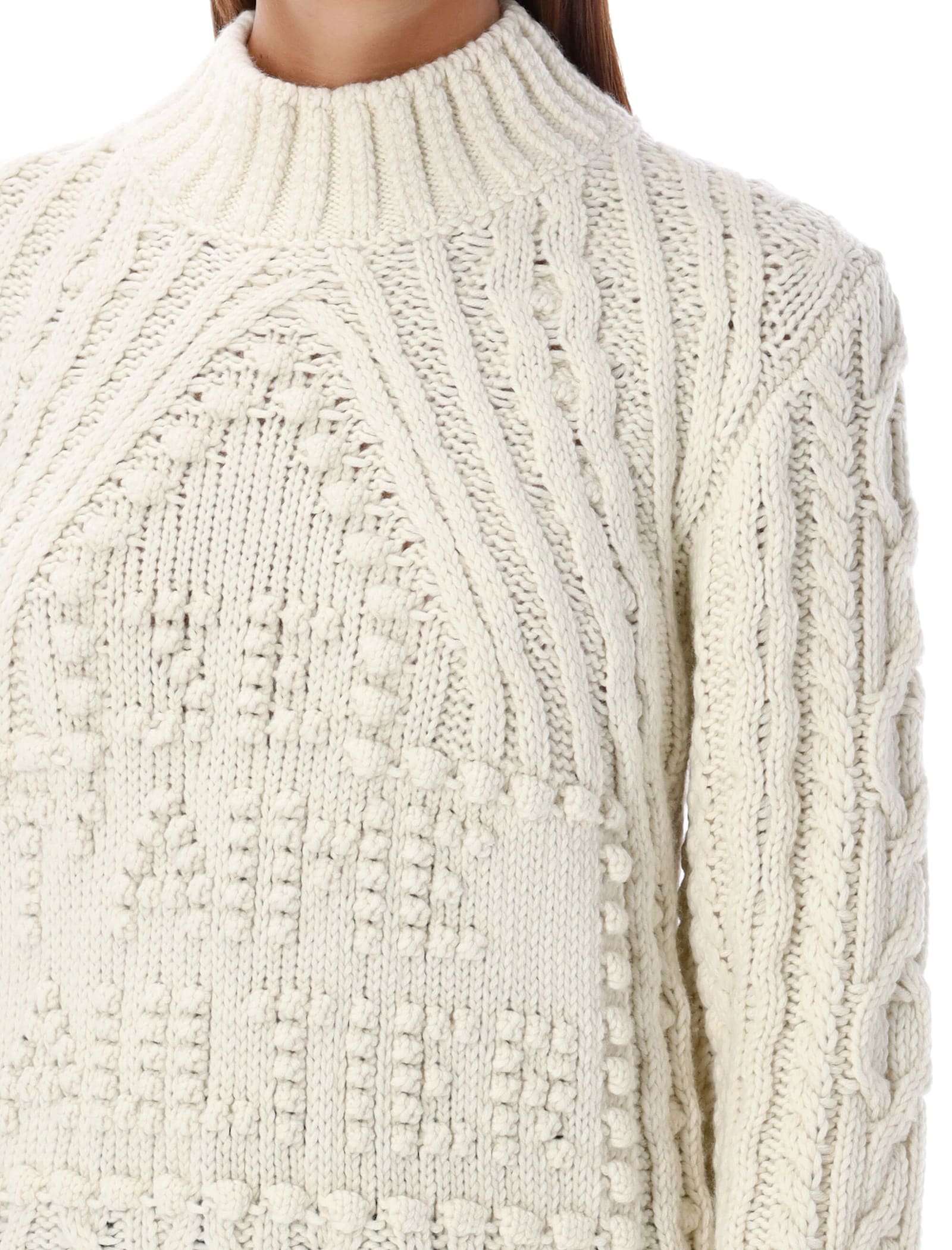 Shop Jean Paul Gaultier Je Taime Sweater In Cream