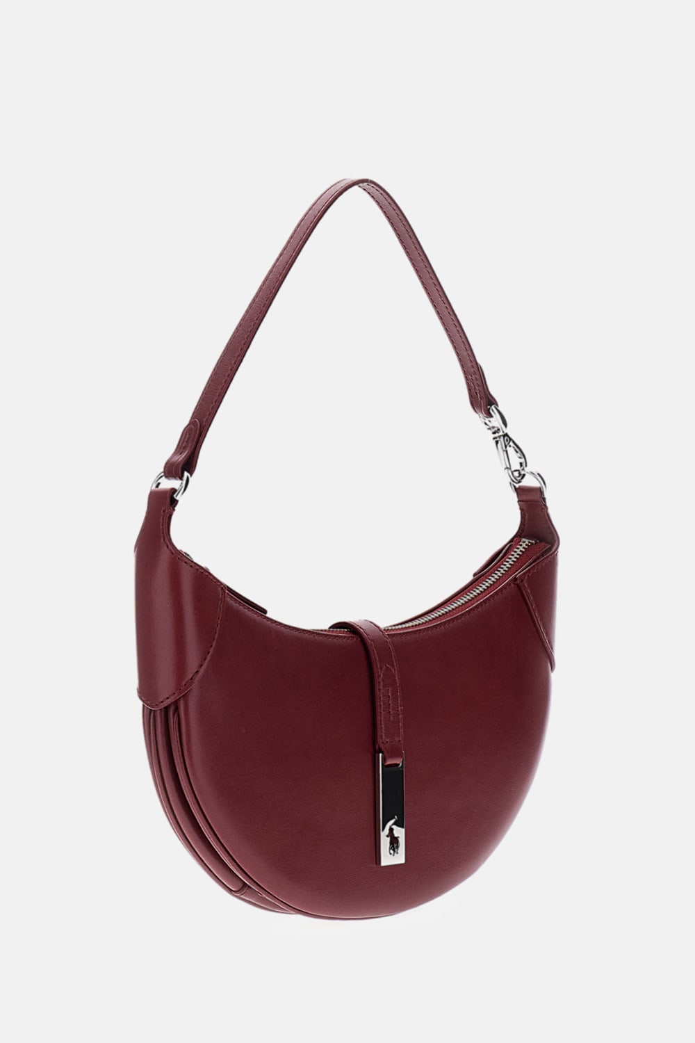 Polo Ralph Lauren Polo Id Leather Shoulder Bag In Red