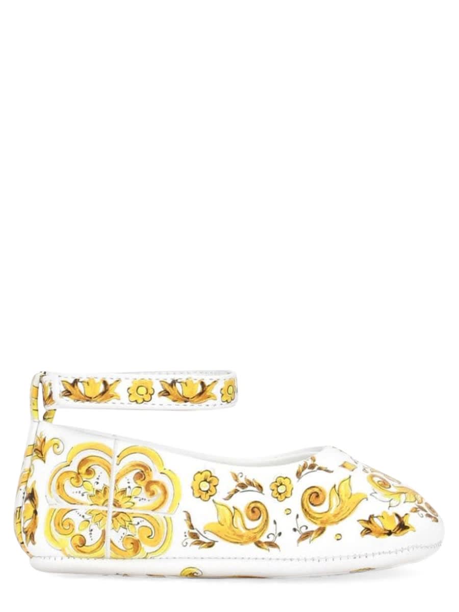 Shop Dolce & Gabbana Ball. With Tassel Strap Stam Azulejos Yellow