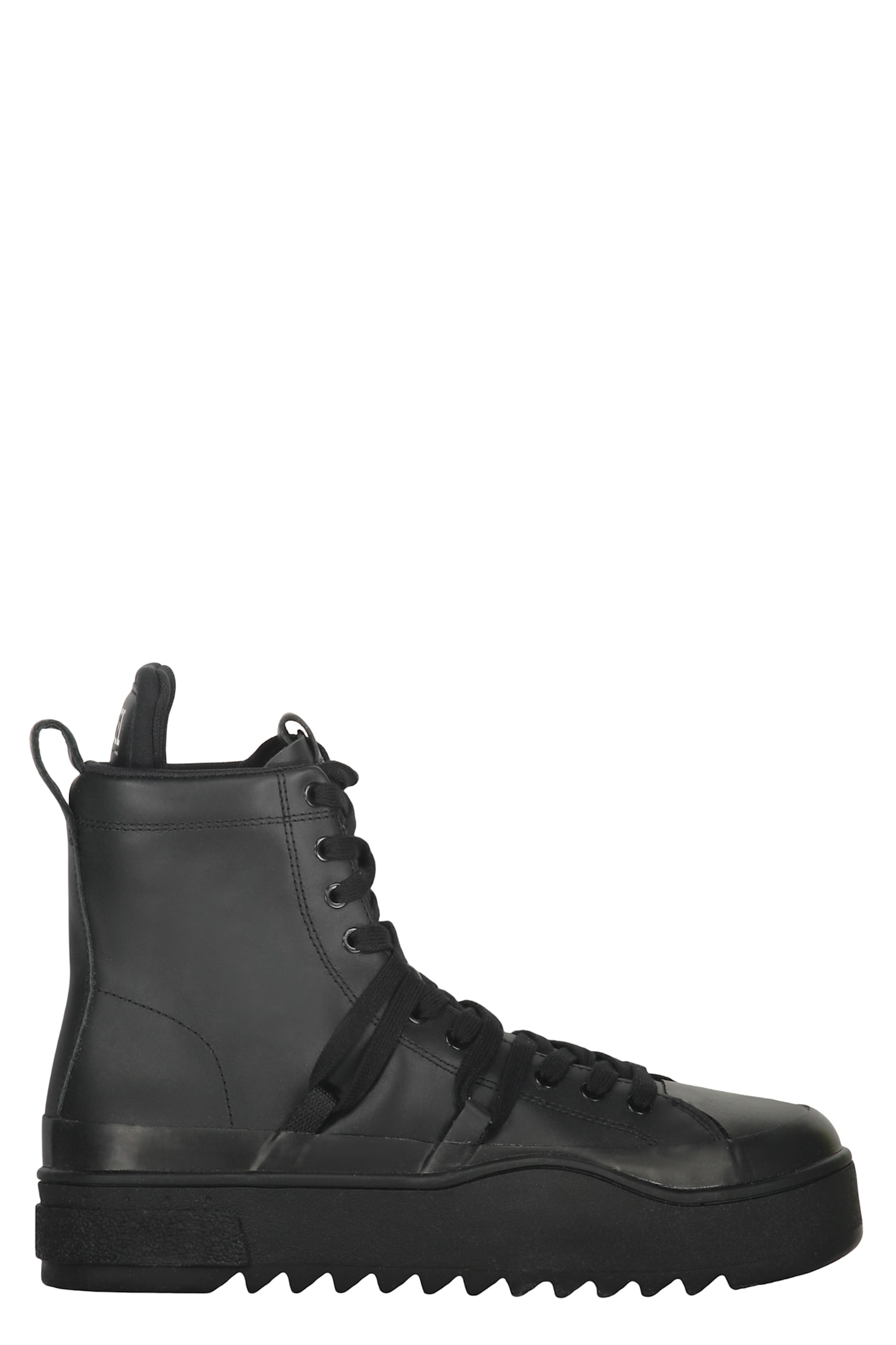 Diesel Ankle High-top Sneakers In Black