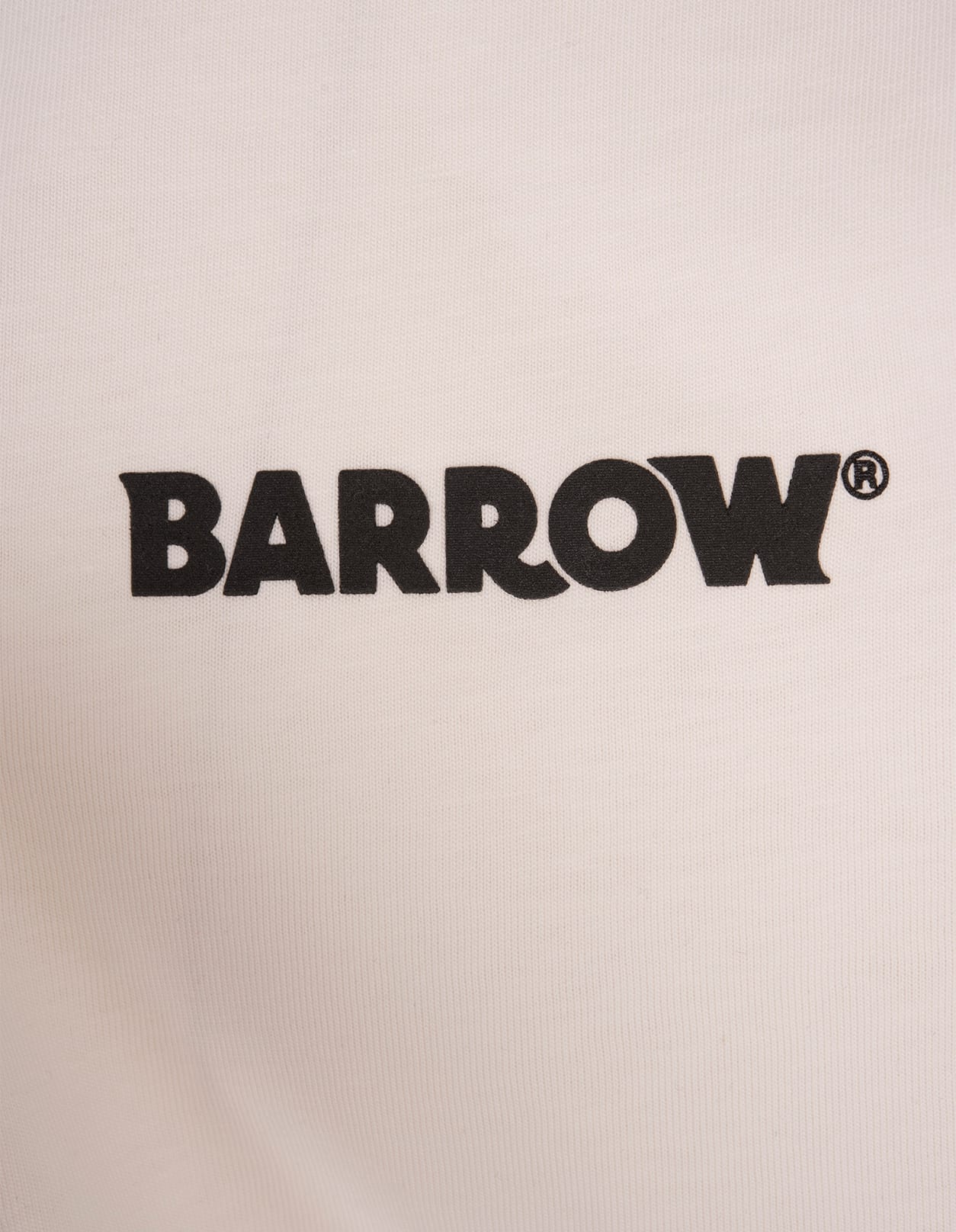 Barrow White T-shirt With Logo And Smile In White