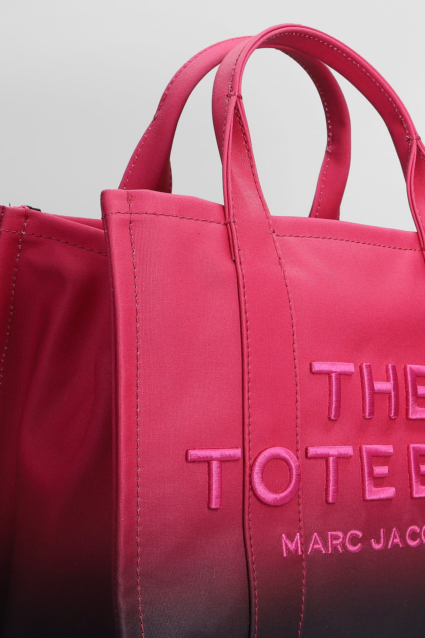 Shop Marc Jacobs The Medium Tote Tote In Fuxia Cotton