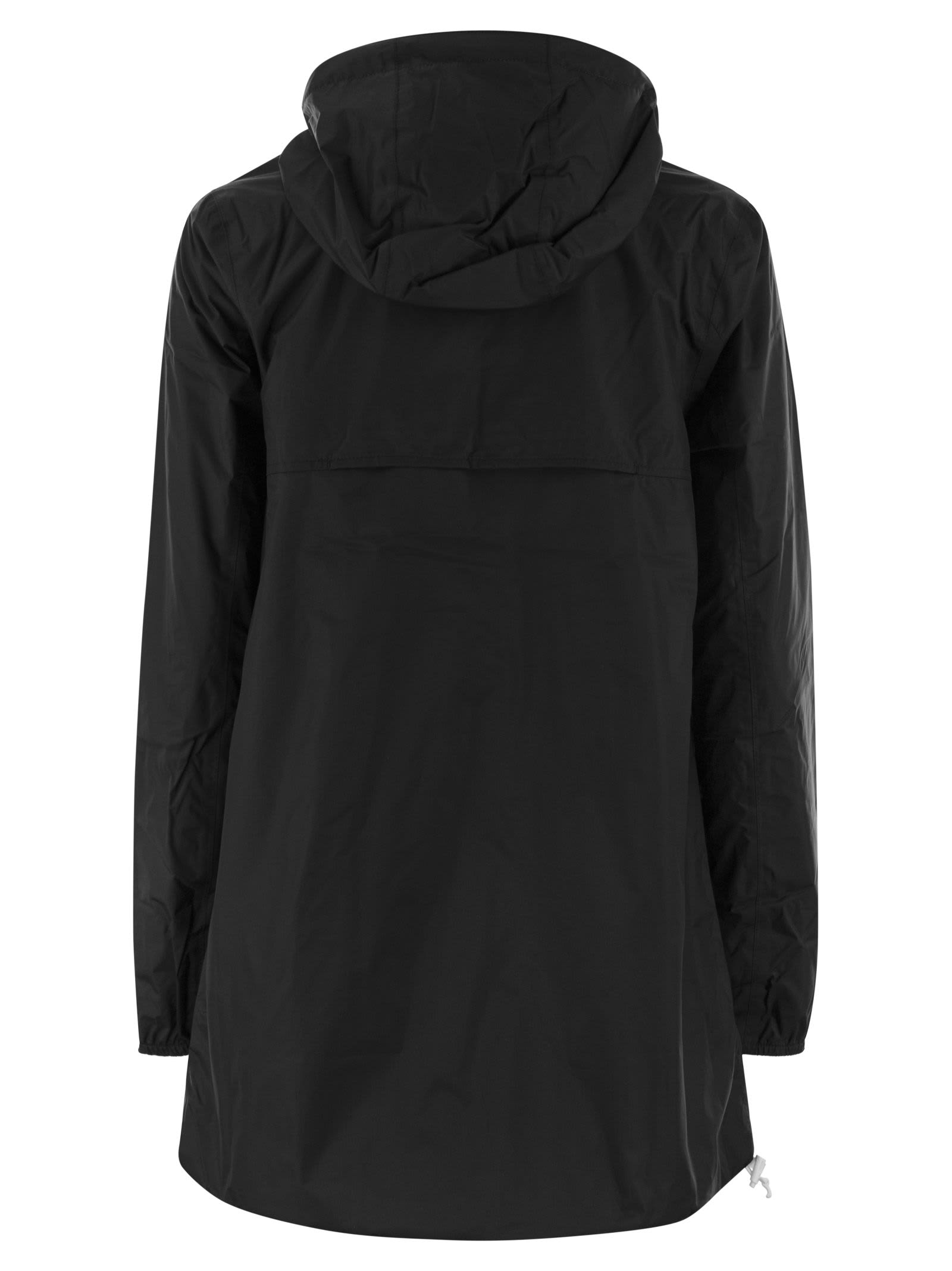 Shop K-way Sophie Plus - Reversible Hooded Jacket In Black/white