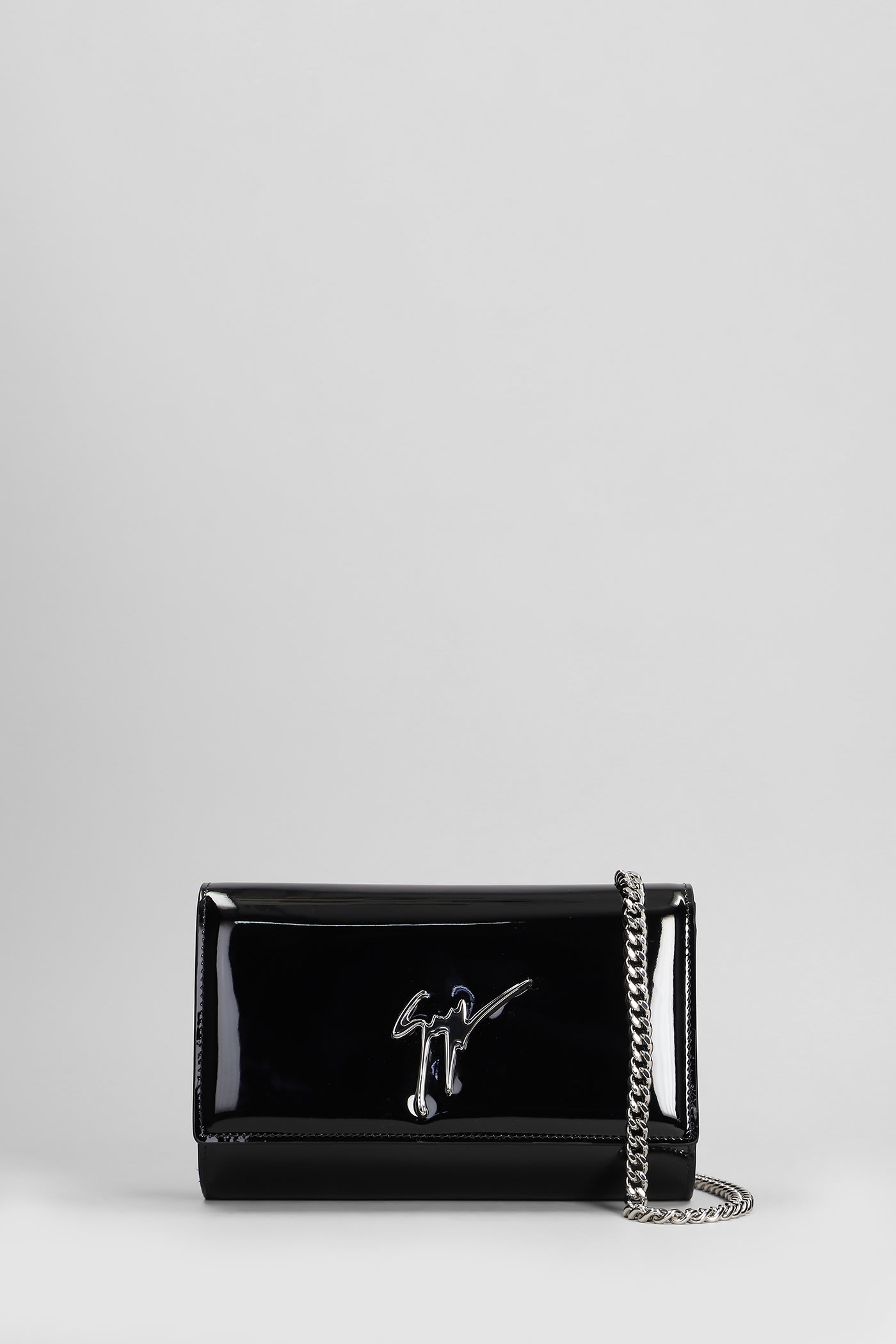 Cleopatra Clutch In Black Patent Leather