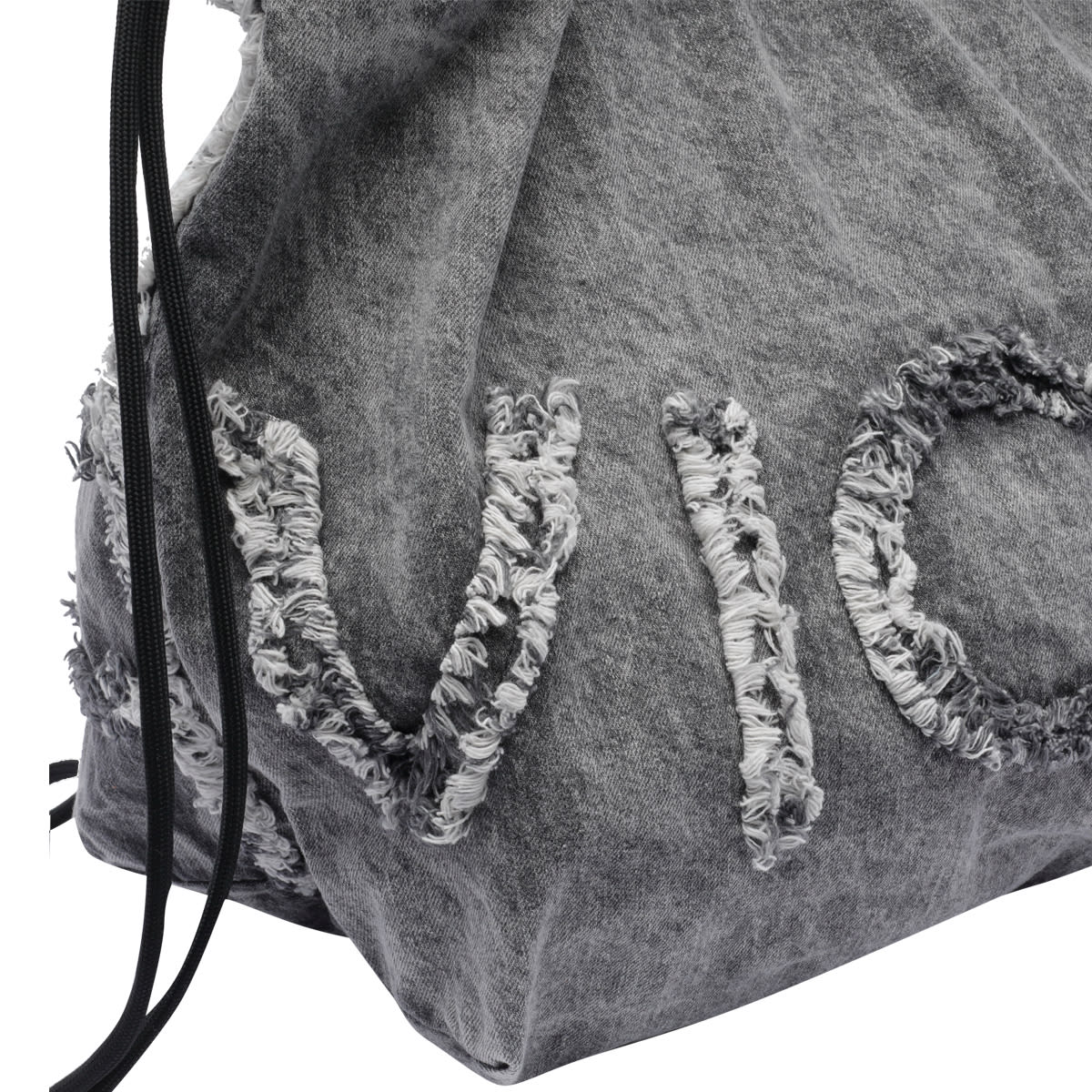 VIC MATIE PENELOPE DENIM LOGO BACKPACK BAG