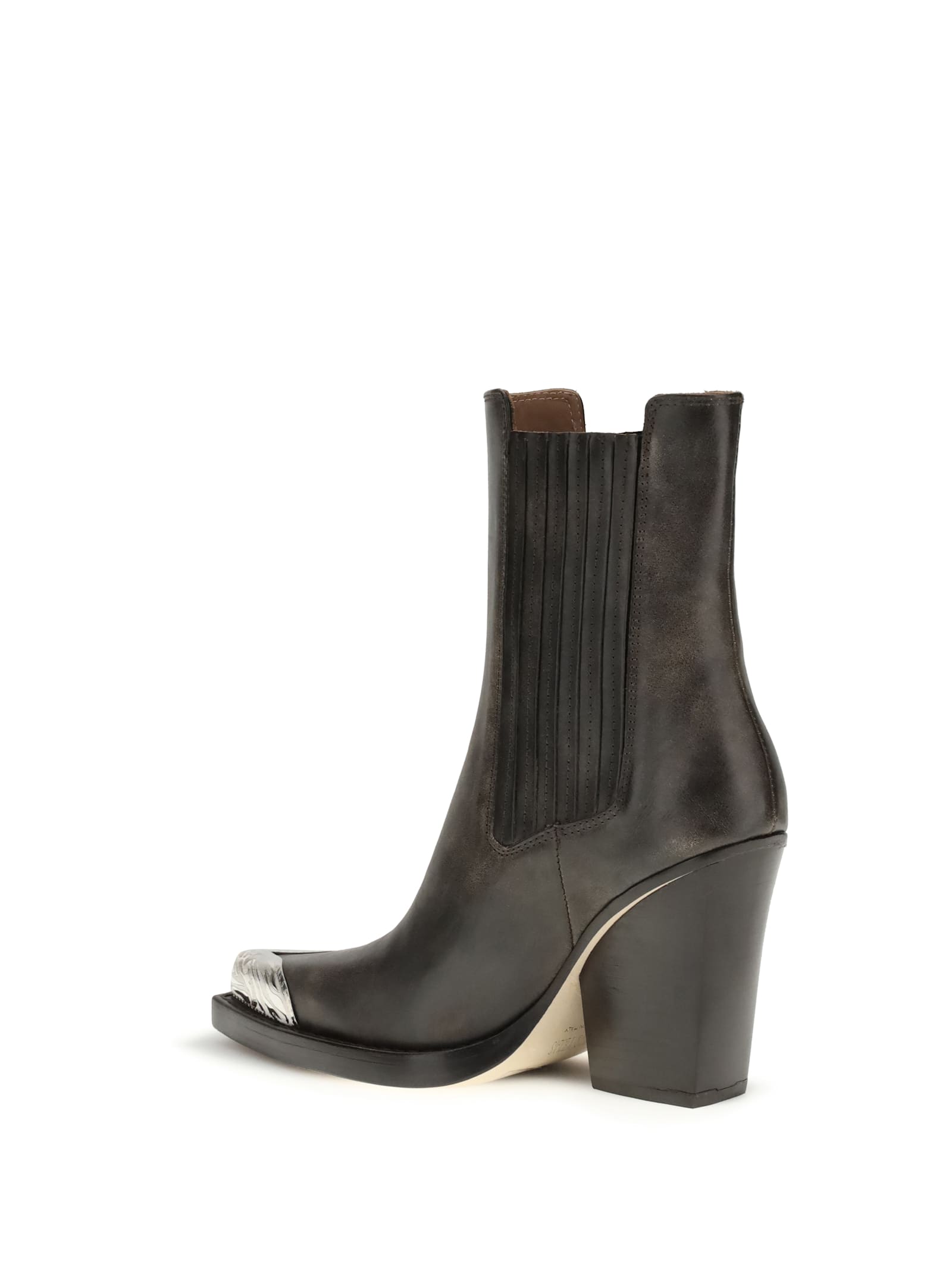 Paris Texas Dallas Texan Ankle Boots In Gray