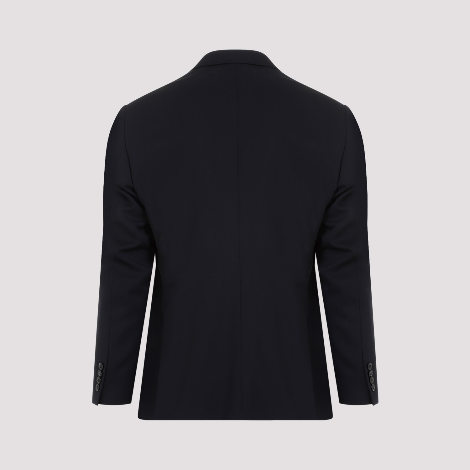 Giorgio Armani Single-breasted Wool Suit In Blue