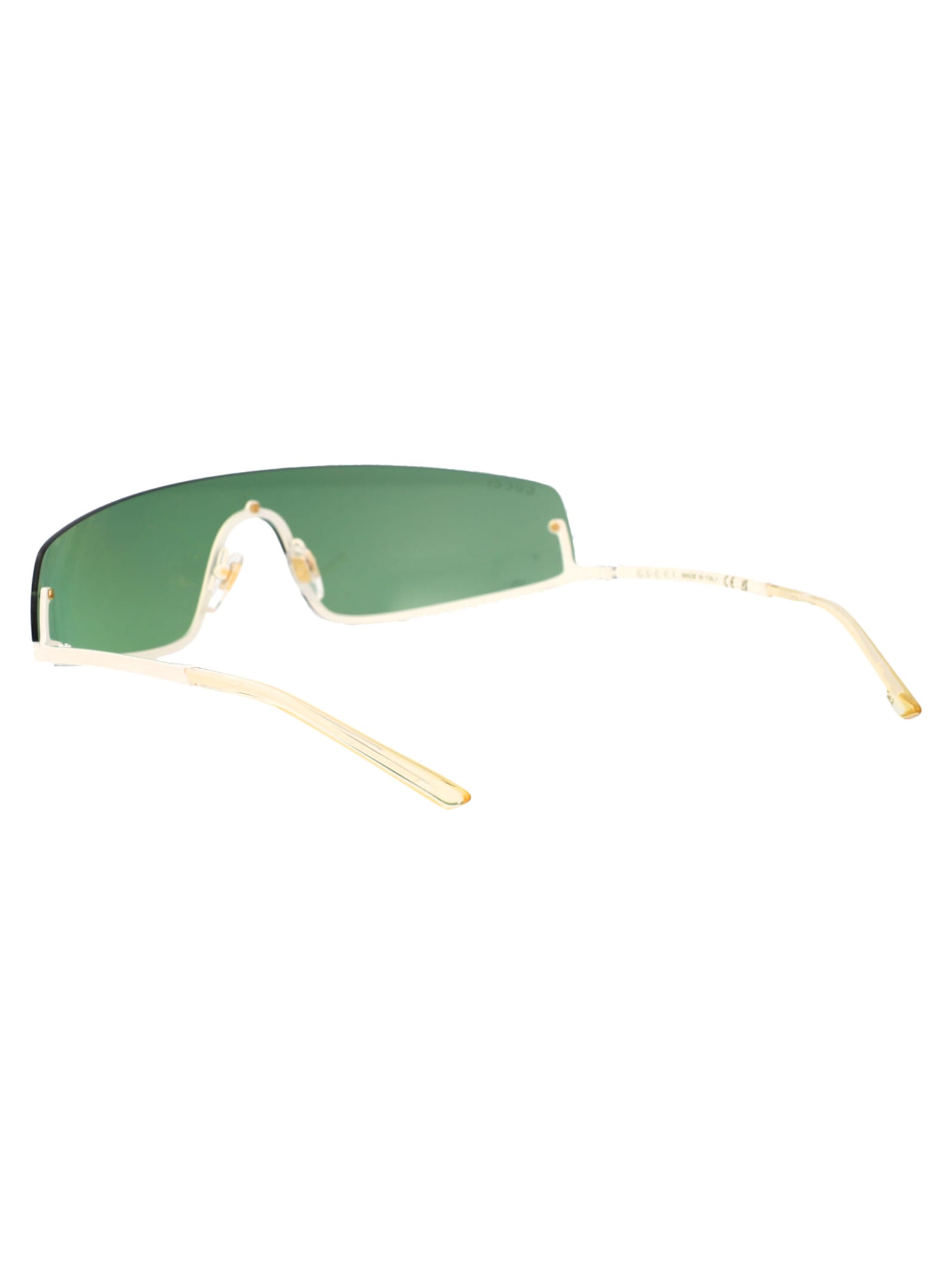 Gucci Gg1561s Sunglasses In 003 Ivory Ivory Green