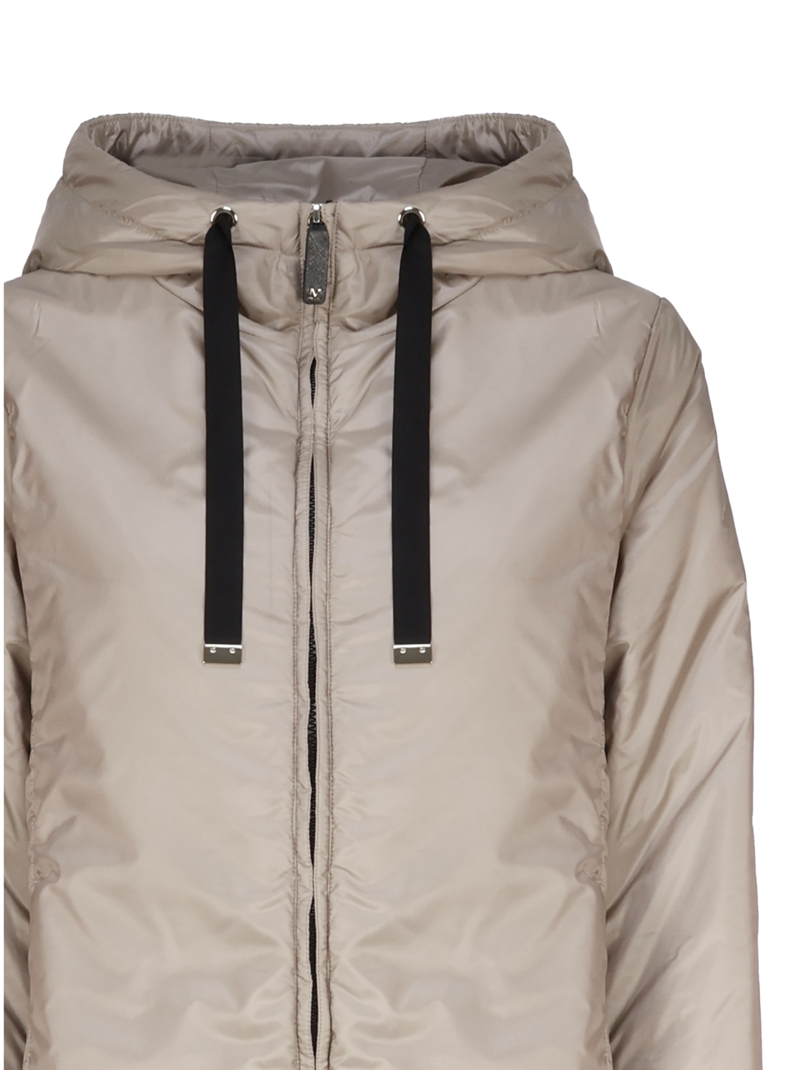 Shop Max Mara The Cube Travel Jacket In Drip-proof Technical Canvas In Beige