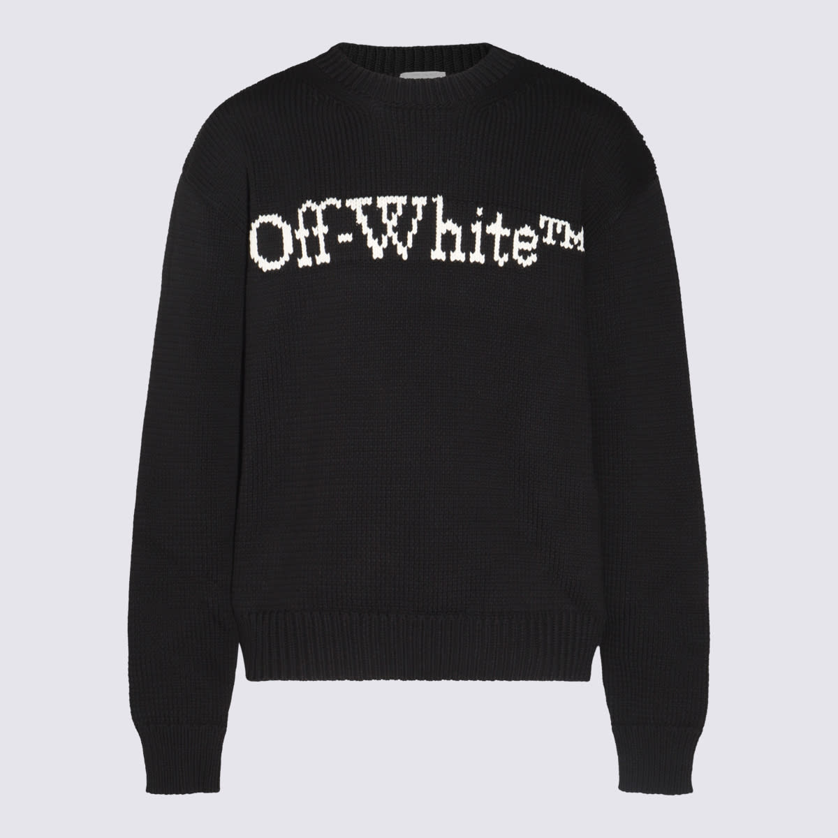 Shop Off-white Black Cotton Knitwear