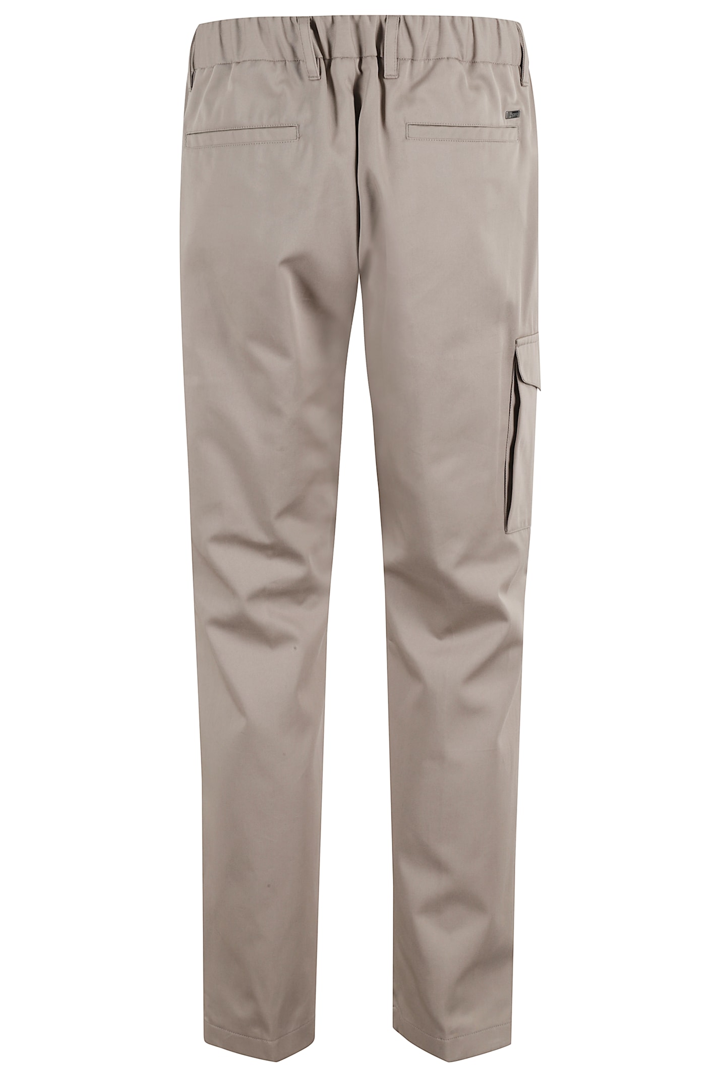 Herno Men Pure Cotton Resort Cargo Trousers In Neutral