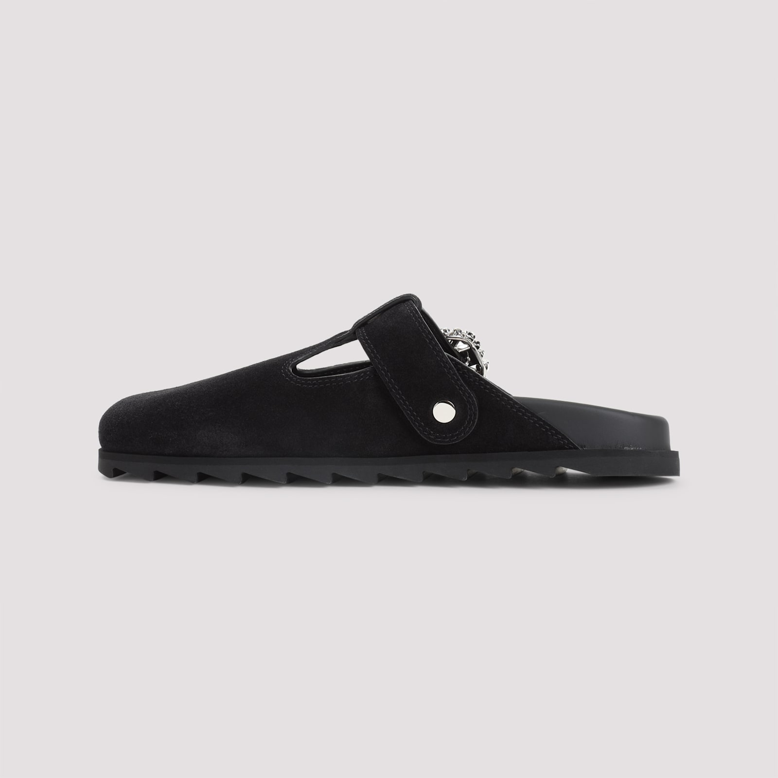 Roger Vivier Minimalist Black Flats With Rounded Toe And Low-profile Sole In Black