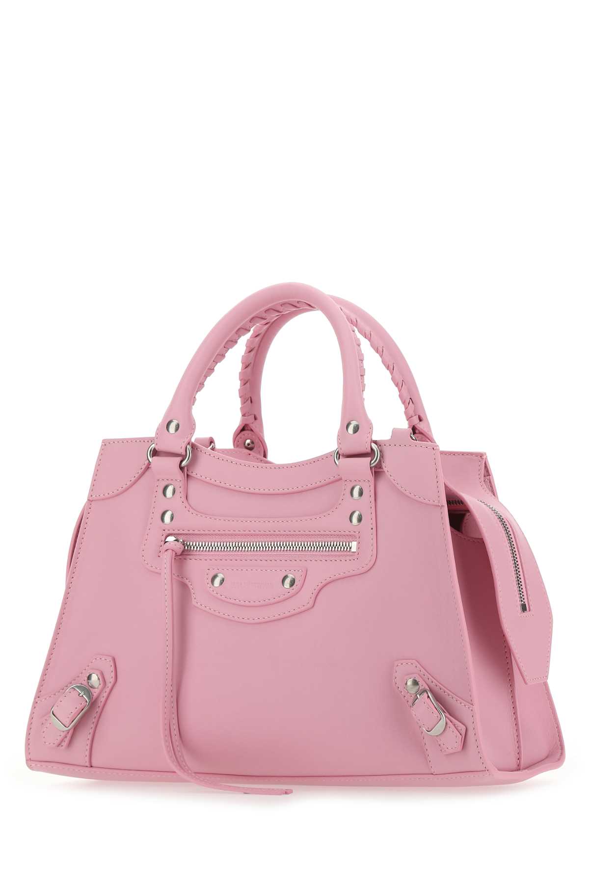 Shop Balenciaga Pink Leather S Neo Classic Handbag In 5906