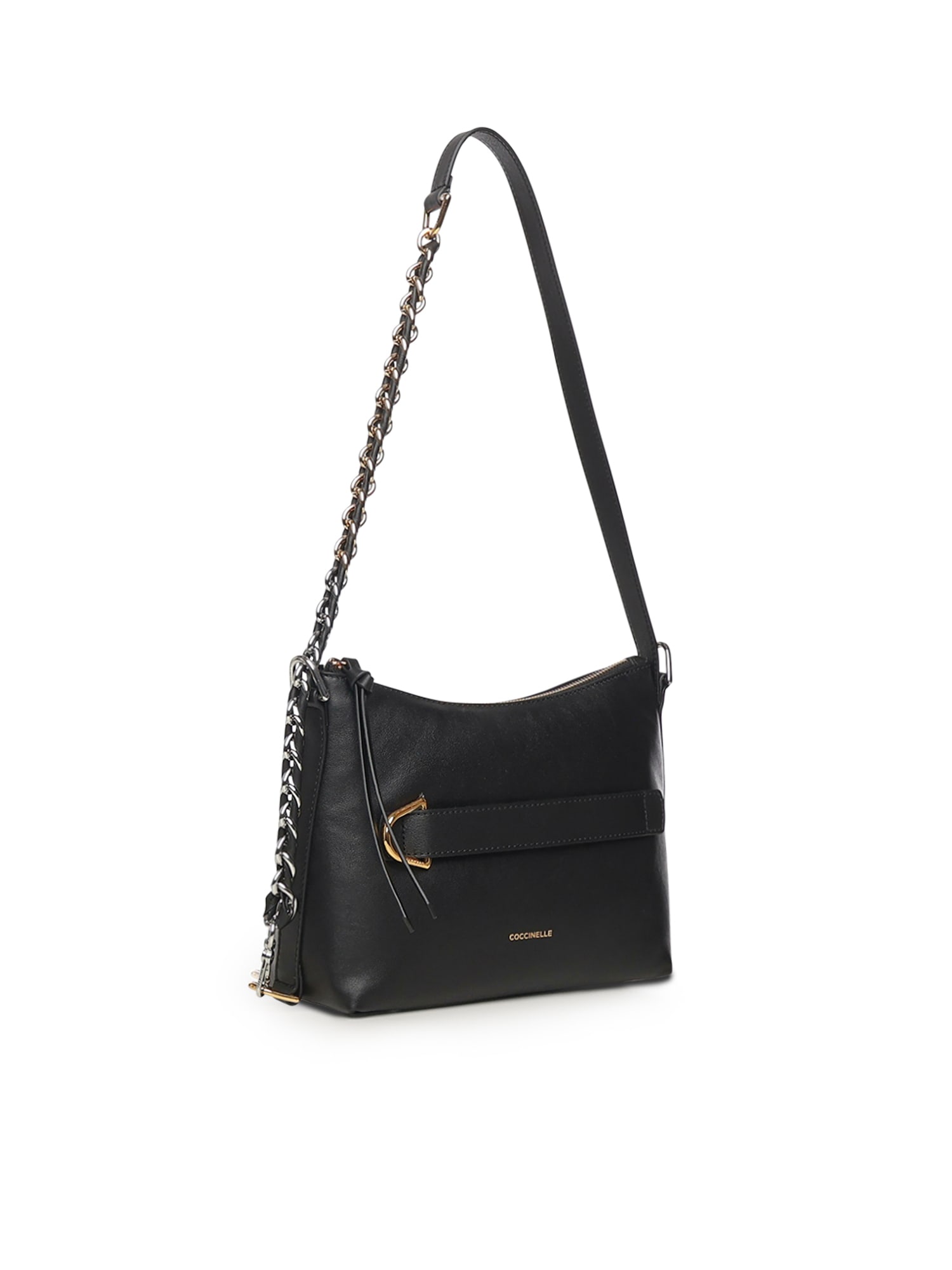 Coccinelle Chain-strap Shoulder Bag In Black