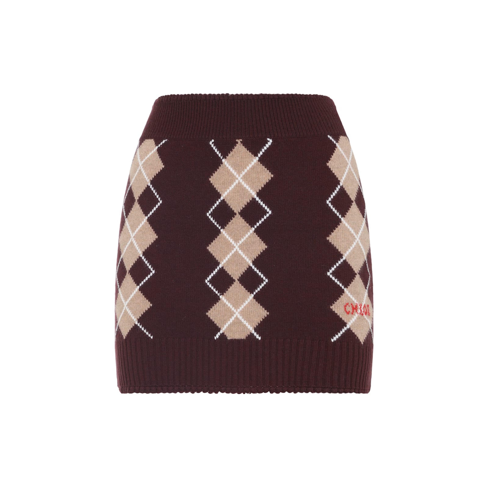 Chloé Mini Skirt In Brown