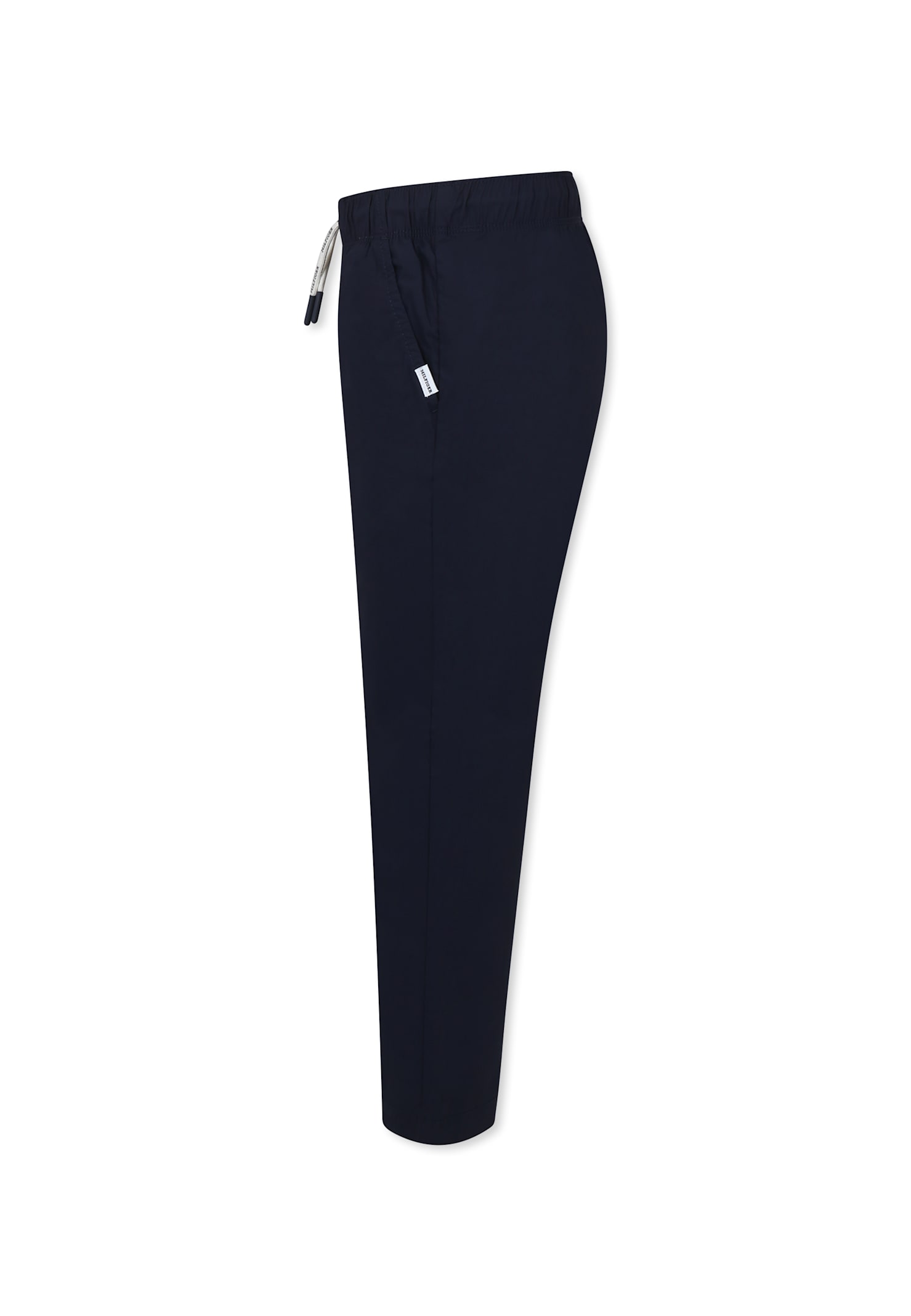 Tommy Hilfiger Blue Trousers For Boy With Flag In Blue