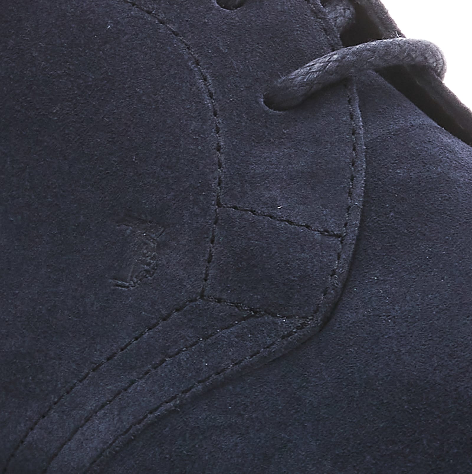 Shop Tod's Suede Lace Up Boots In Navy