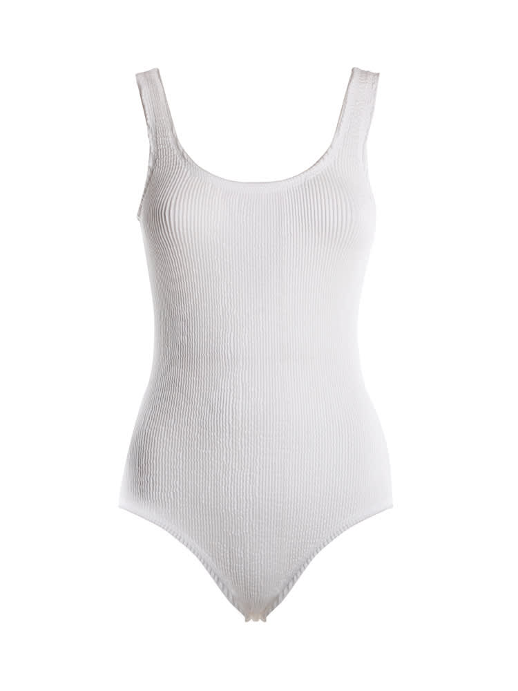 Bottega Veneta Ruffled Effect Nylon One-piece Swimsuit