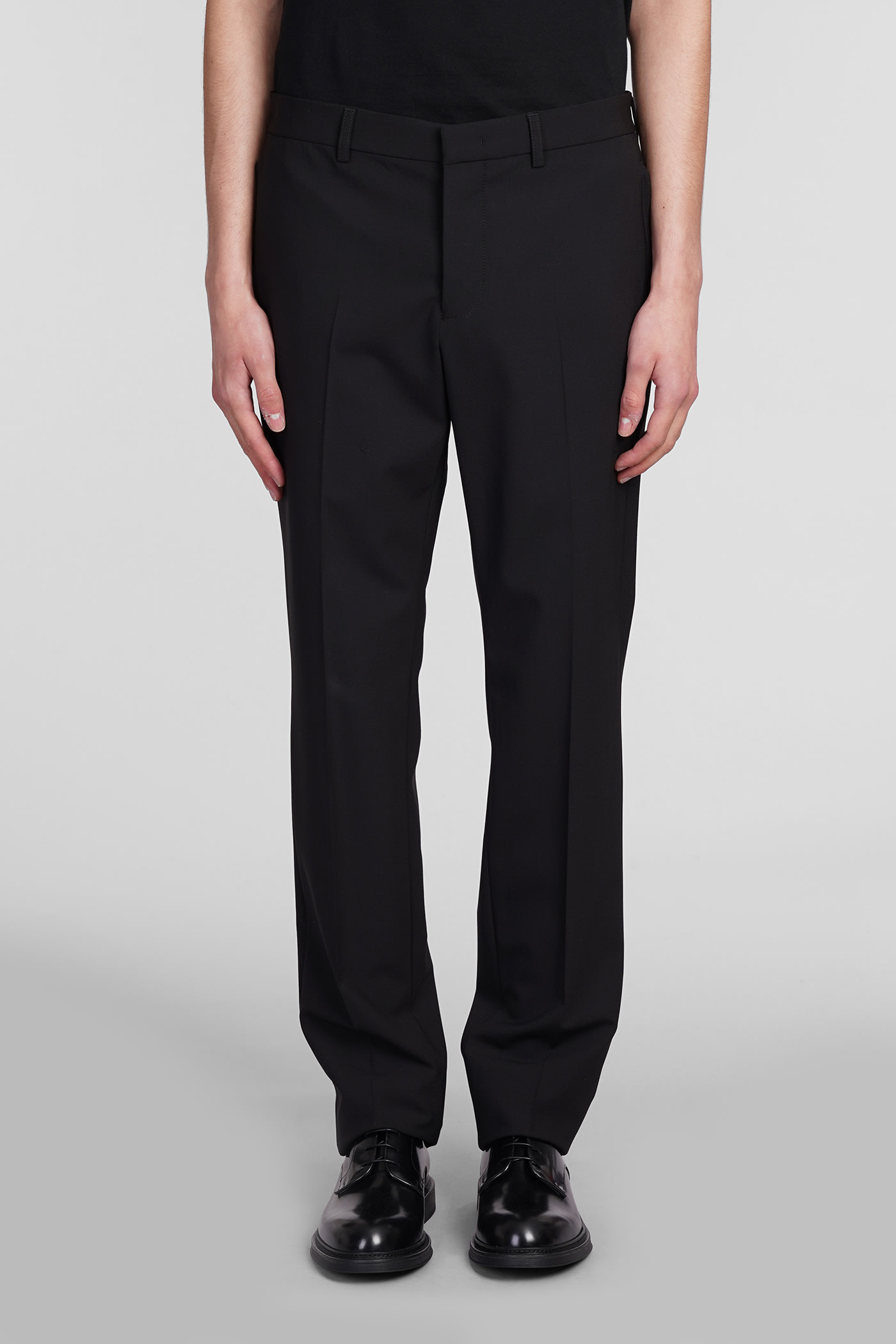 Shop Emporio Armani Pants In Black Wool