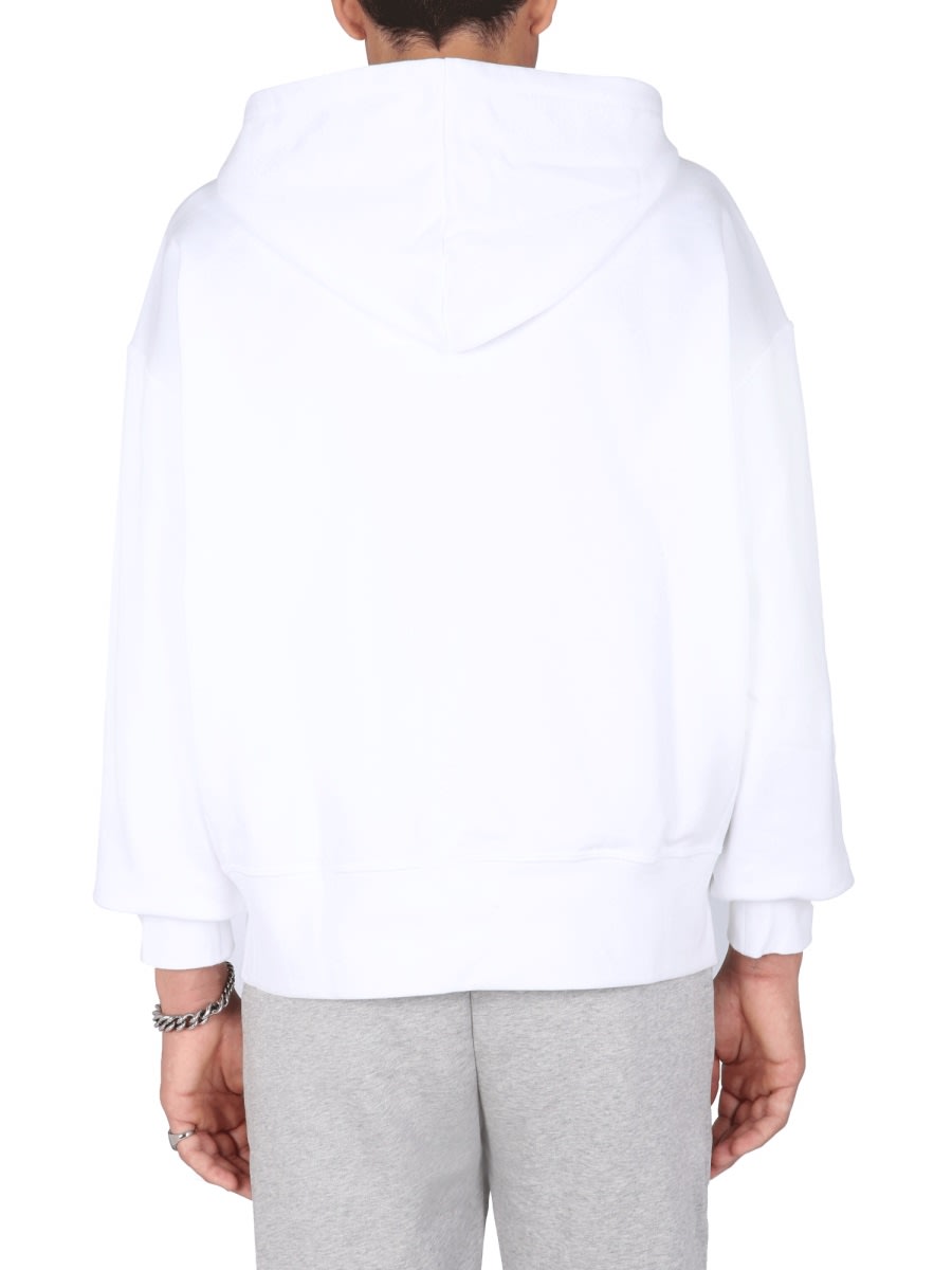 Shop Alexander Mcqueen Skull Sweatshirt In White