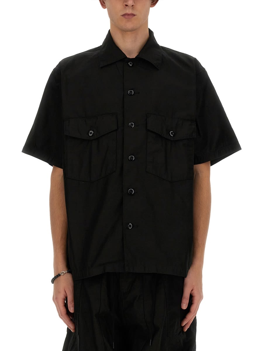 Shop Needles Cotton Shirt In Black