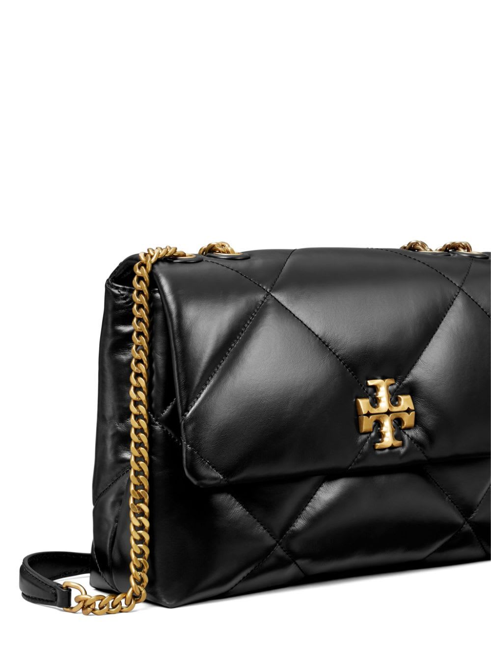 Shop Tory Burch Kira Diamond Quilt Convertible Shoulder Bag In Black