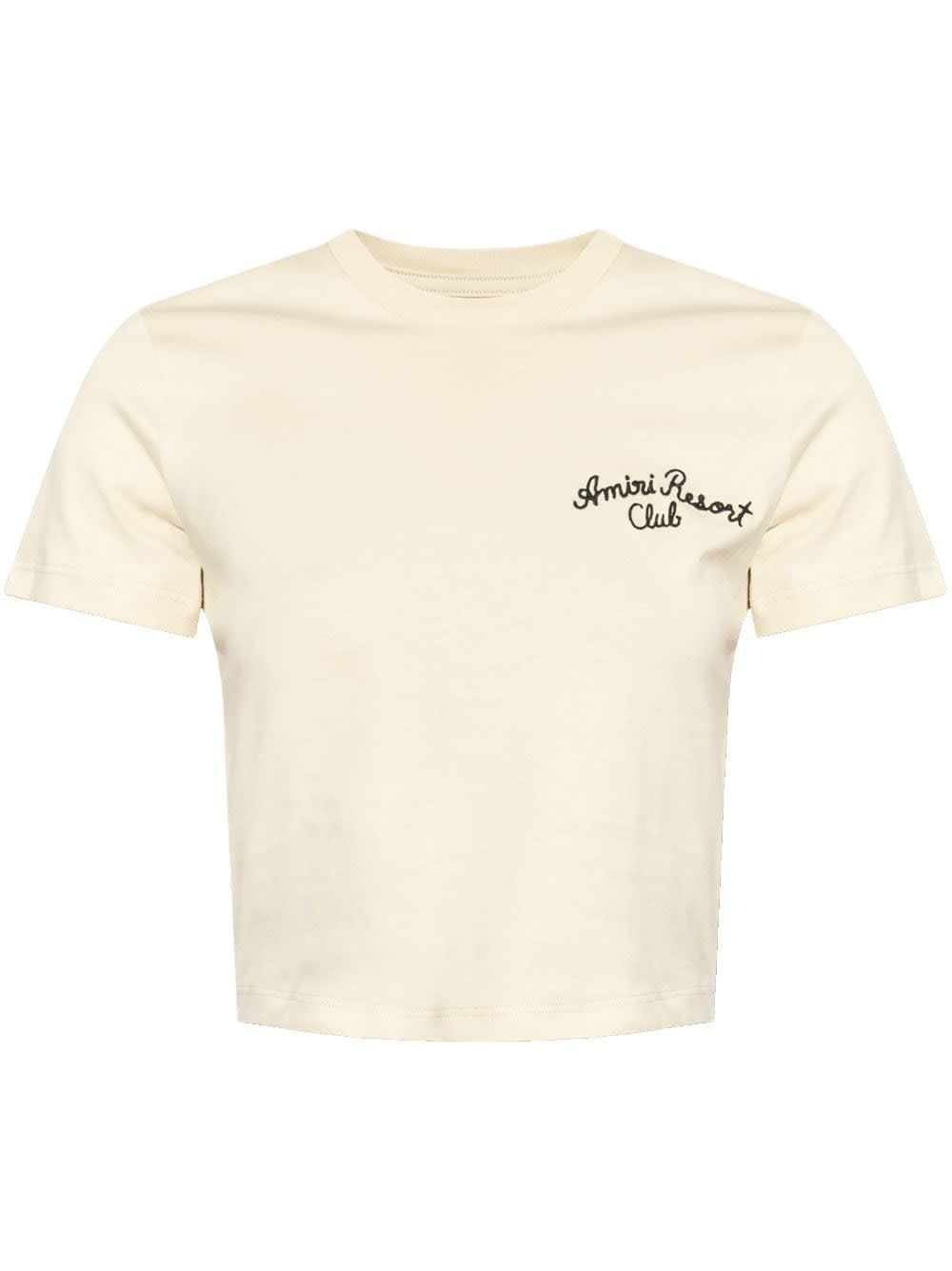 Shop Amiri T-shirt In Alabaster